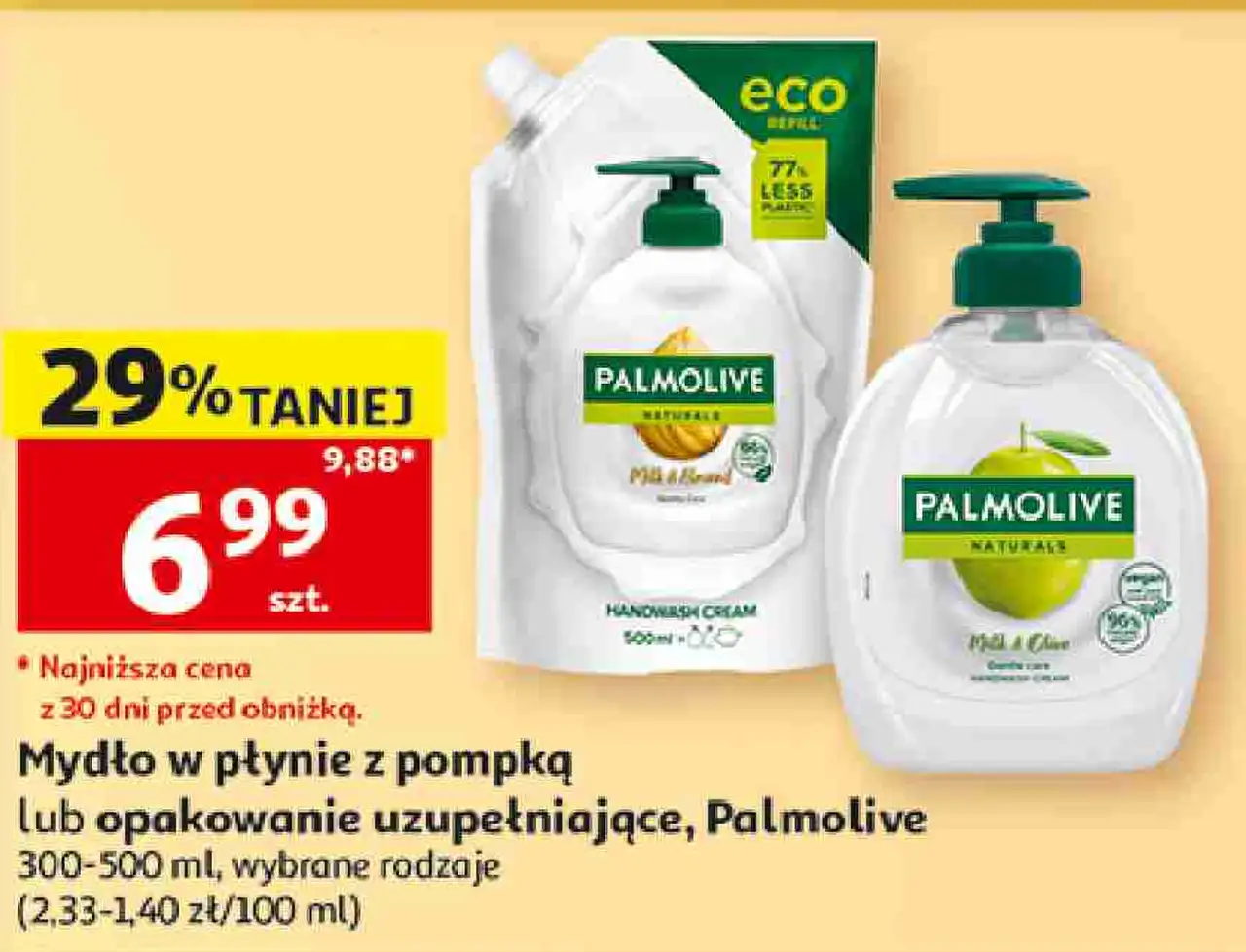Mydło w płynie z pompką lub opakowanie uzupełniające Palmolive