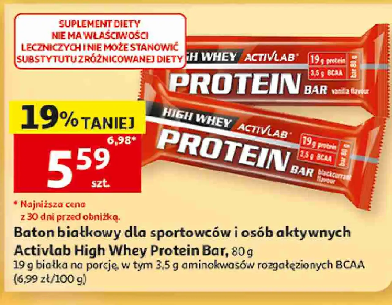 Baton białkowy dla sportowców i osób aktywnych Activlab High Whey Protein Bar