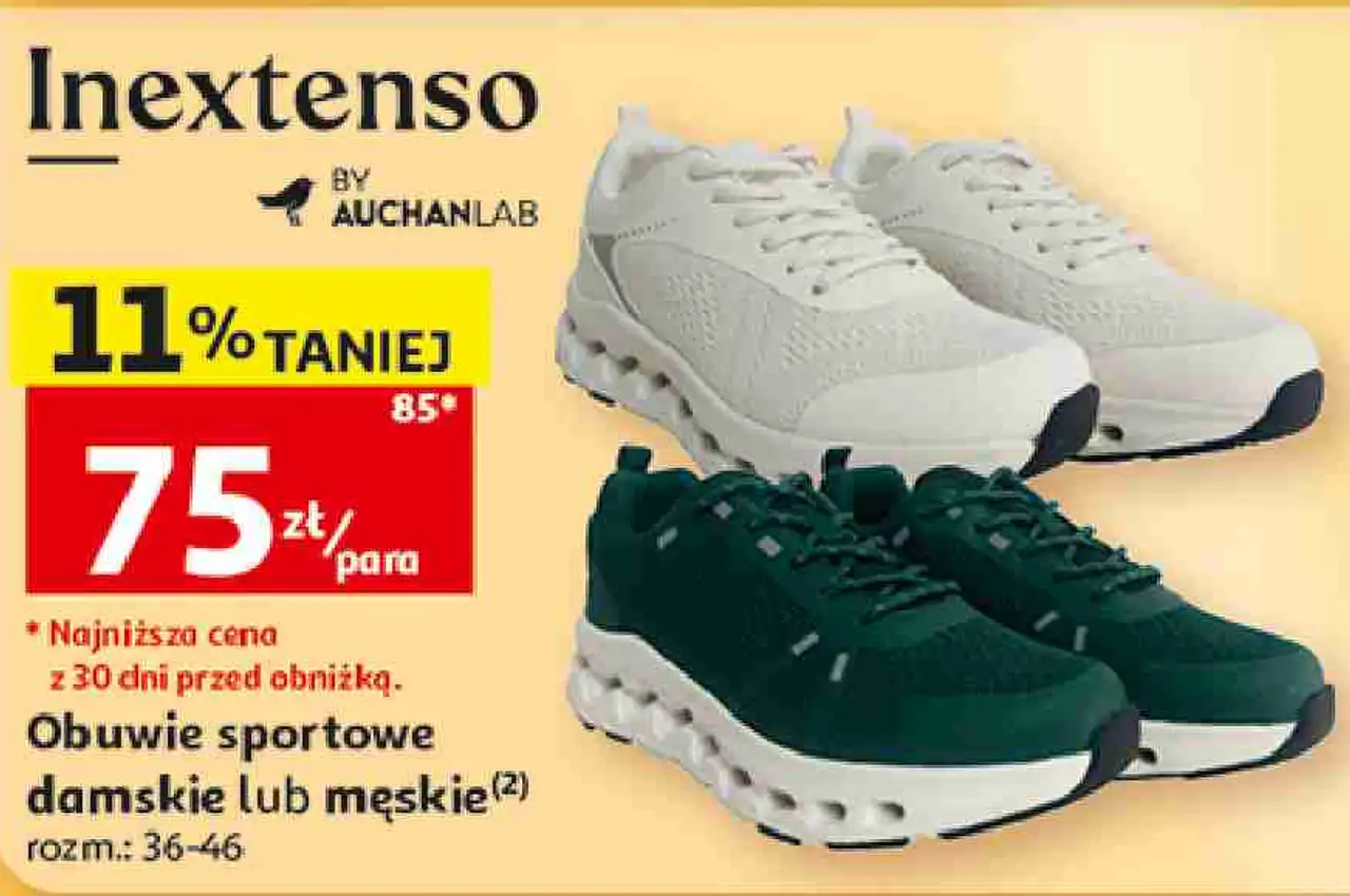 Obuwie sportowe damskie lub męskie Inextenso