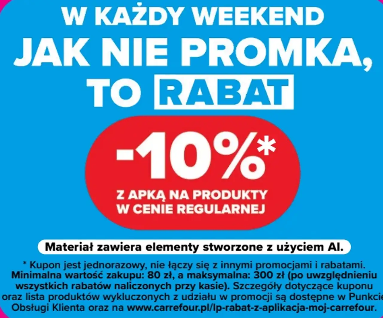 Rabat -10% z aplikacją na produkty w cenie regularnej