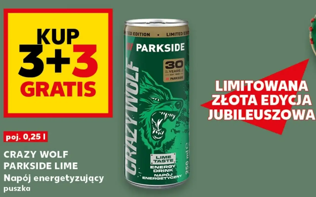 CRAZY WOLF PARKSIDE LIME Napój energetyzujący
