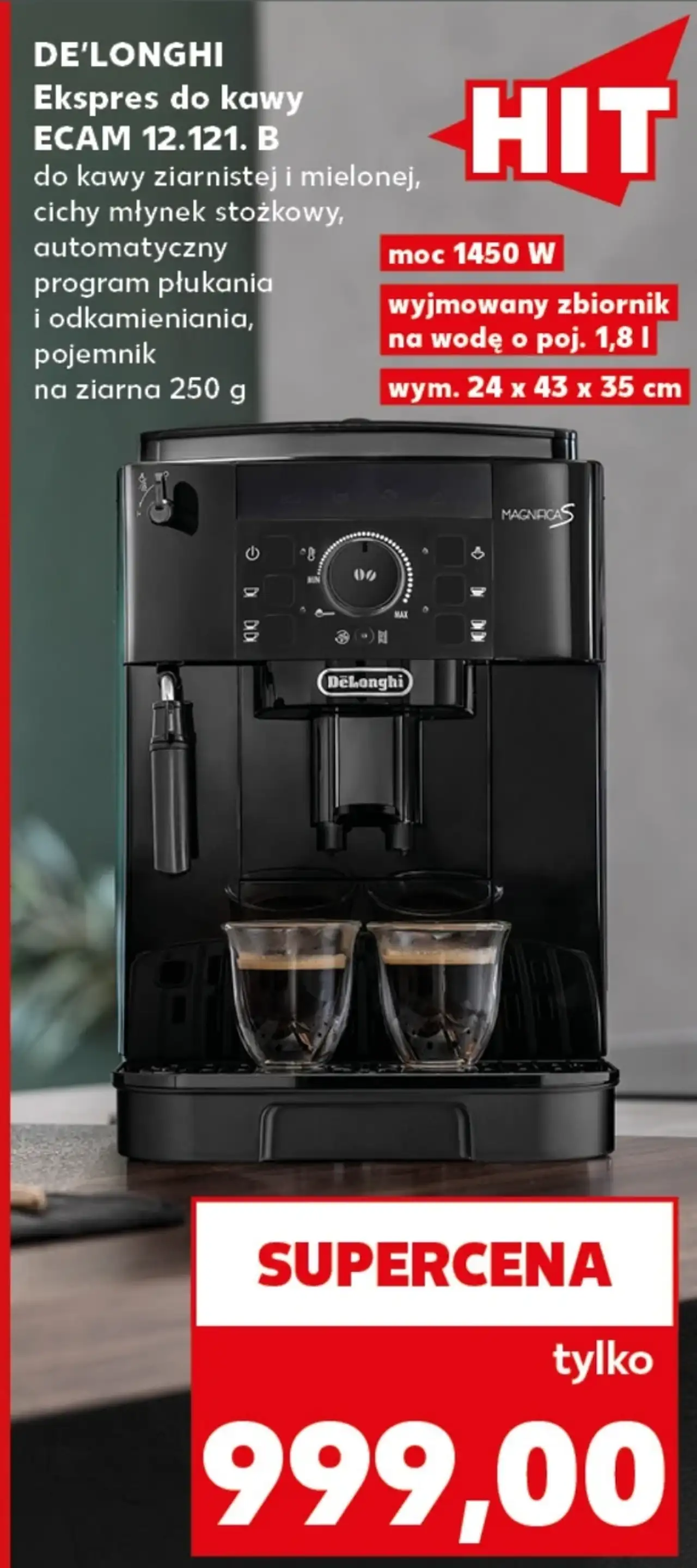 DE'LONGHI Ekspres do kawy ECAM 12.121. B