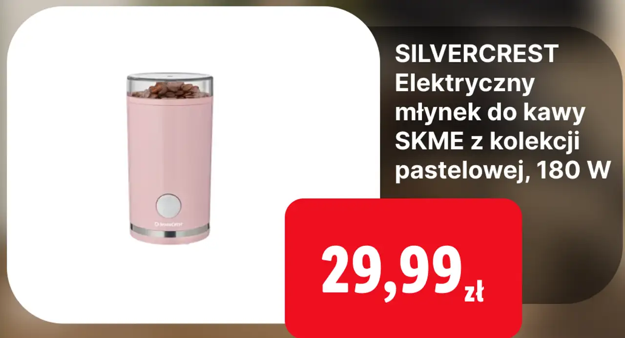 SILVERCREST Elektryczny młynek do kawy SKME z kolekcji pastelowej, 180 W