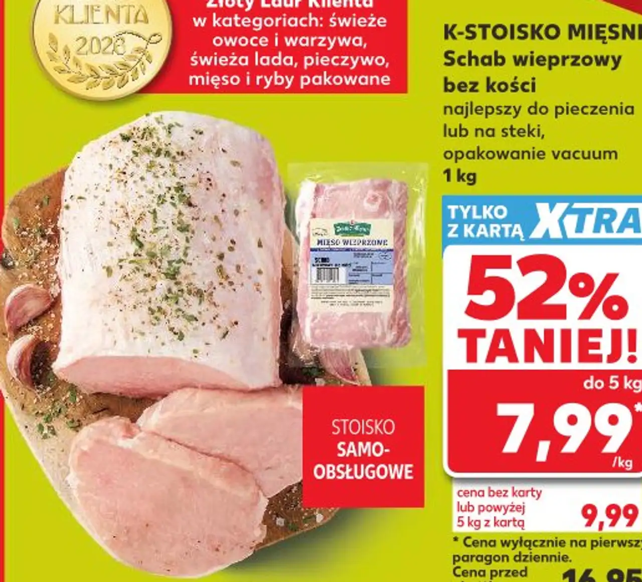 K-Stoisko Mięsne Schab wieprzowy bez kości