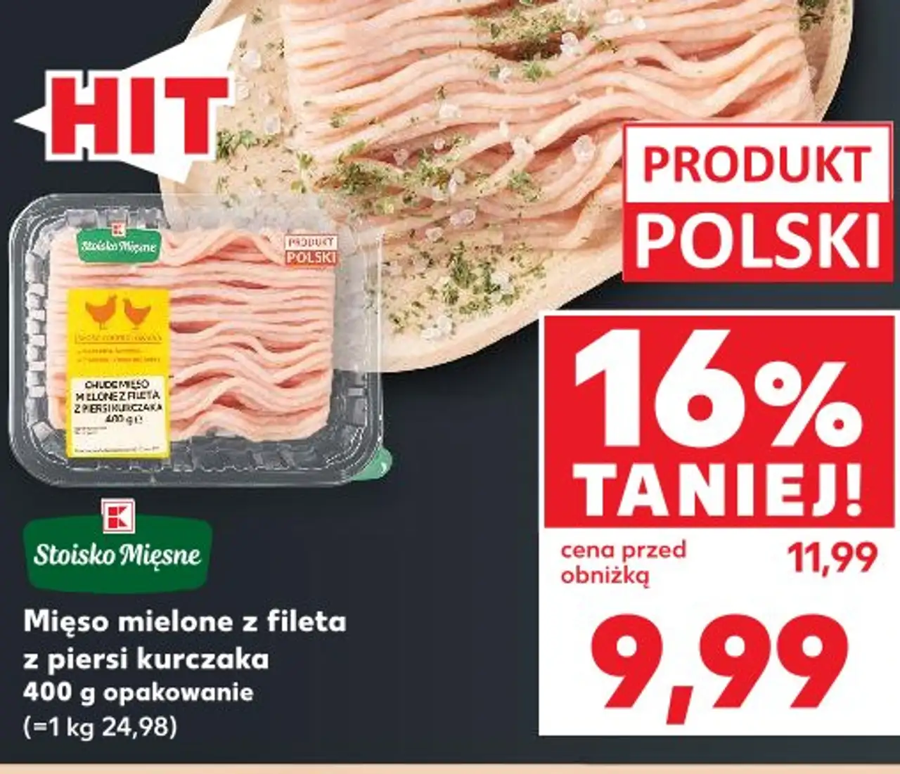 Mięso mielone z fileta z piersi kurczaka Stoisko Mięsne