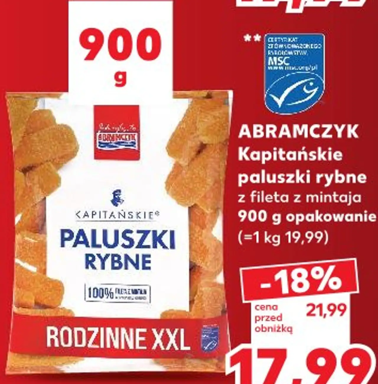 Abramczyk Kapitańskie paluszki rybne