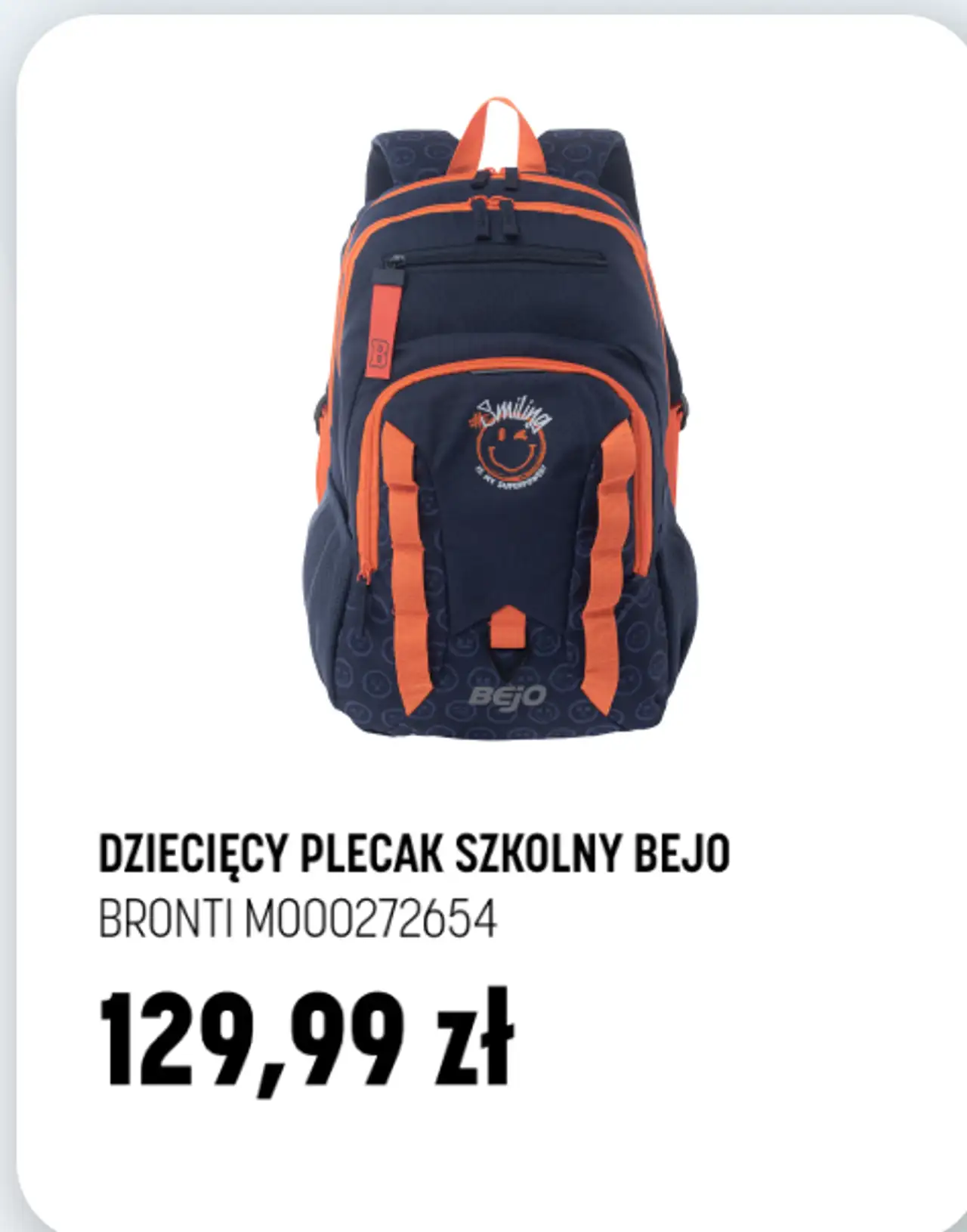 Dziecięcy plecak szkolny Bejo Bronti M000272654