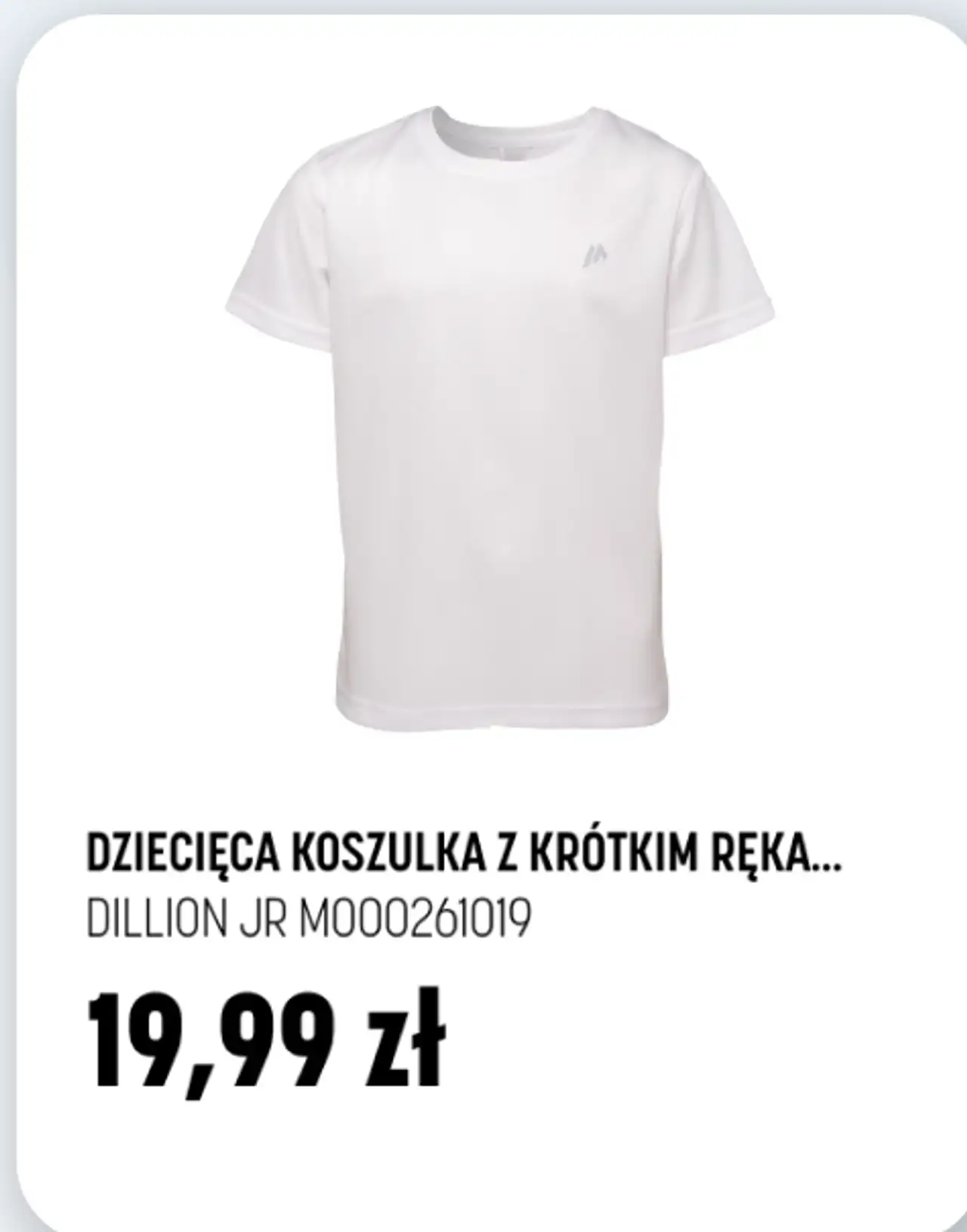 Dziecięca koszulka z krótkim rękawem Dillion Jr M000261019 Martes