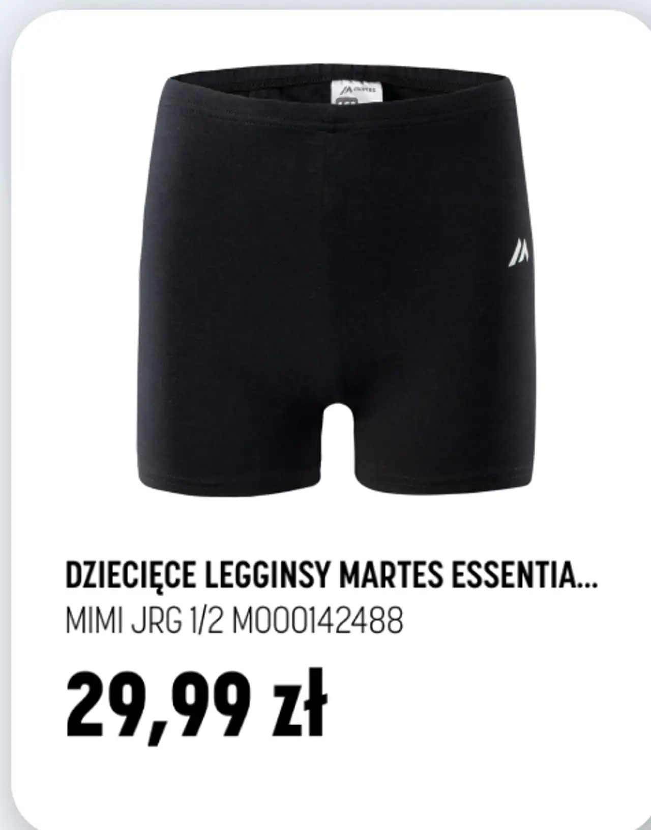 DZIECIĘCE LEGGINSY MARTES ESSENTIALS MIMI JRG 1/2 M000142488