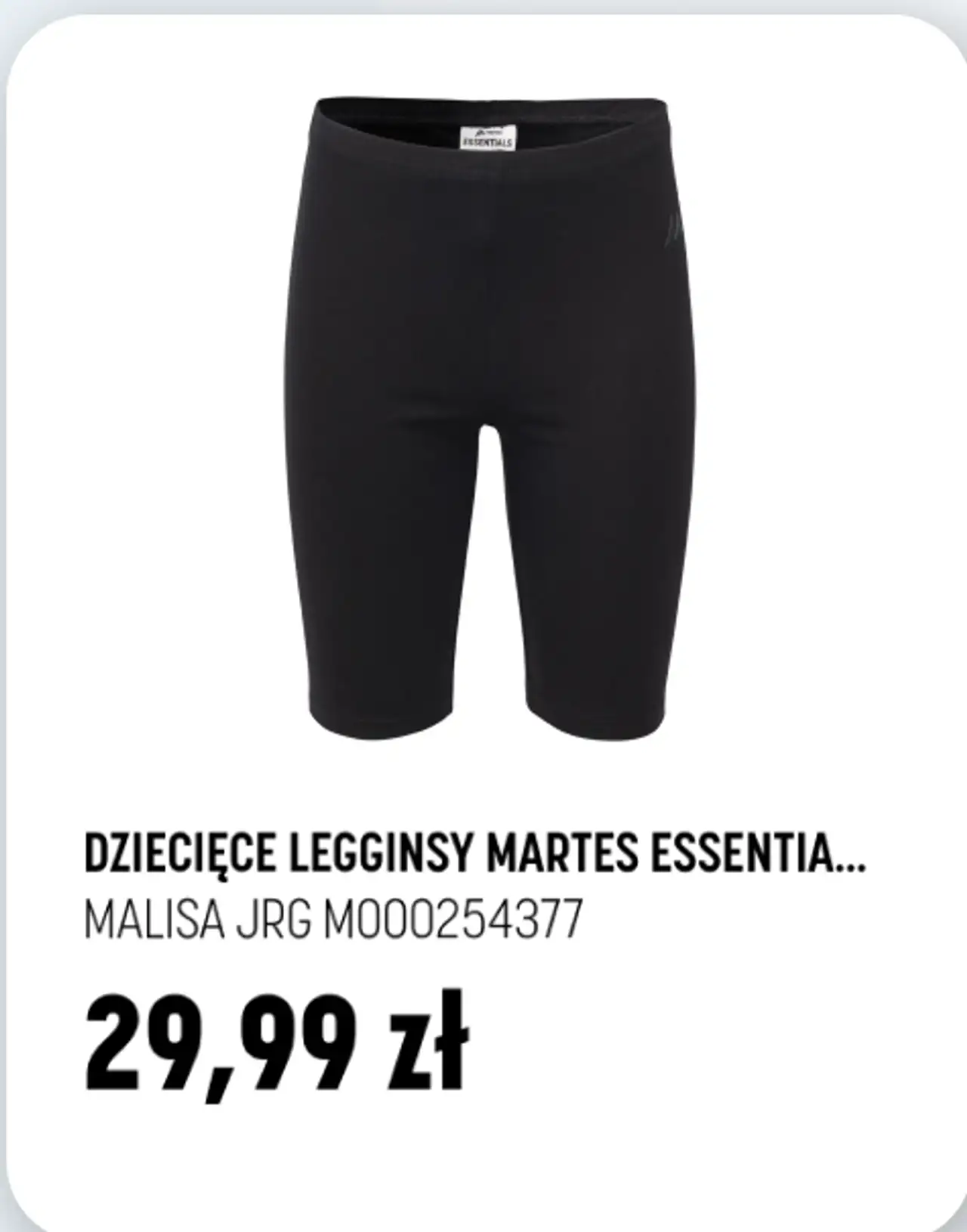 DZIECIĘCE LEGGINSY MARTES ESSENTIALS MALISA JRG M000254377