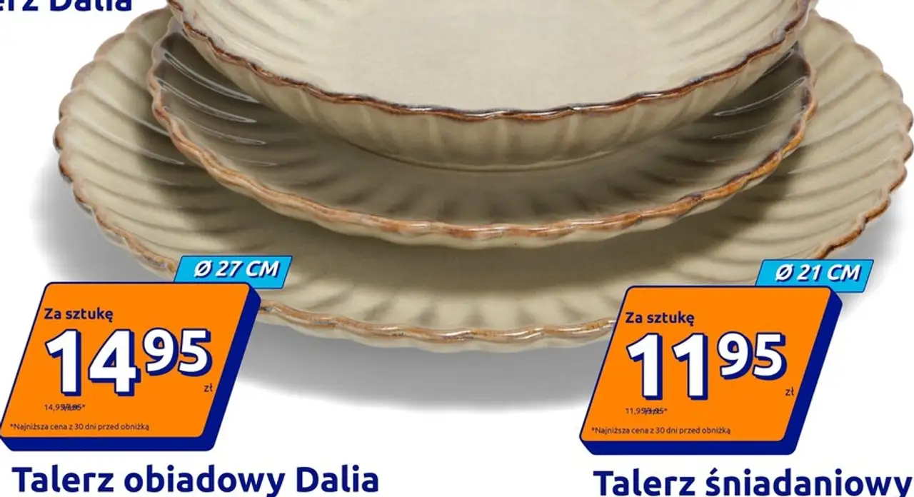 Talerz obiadowy Dalia Ø 27 cm