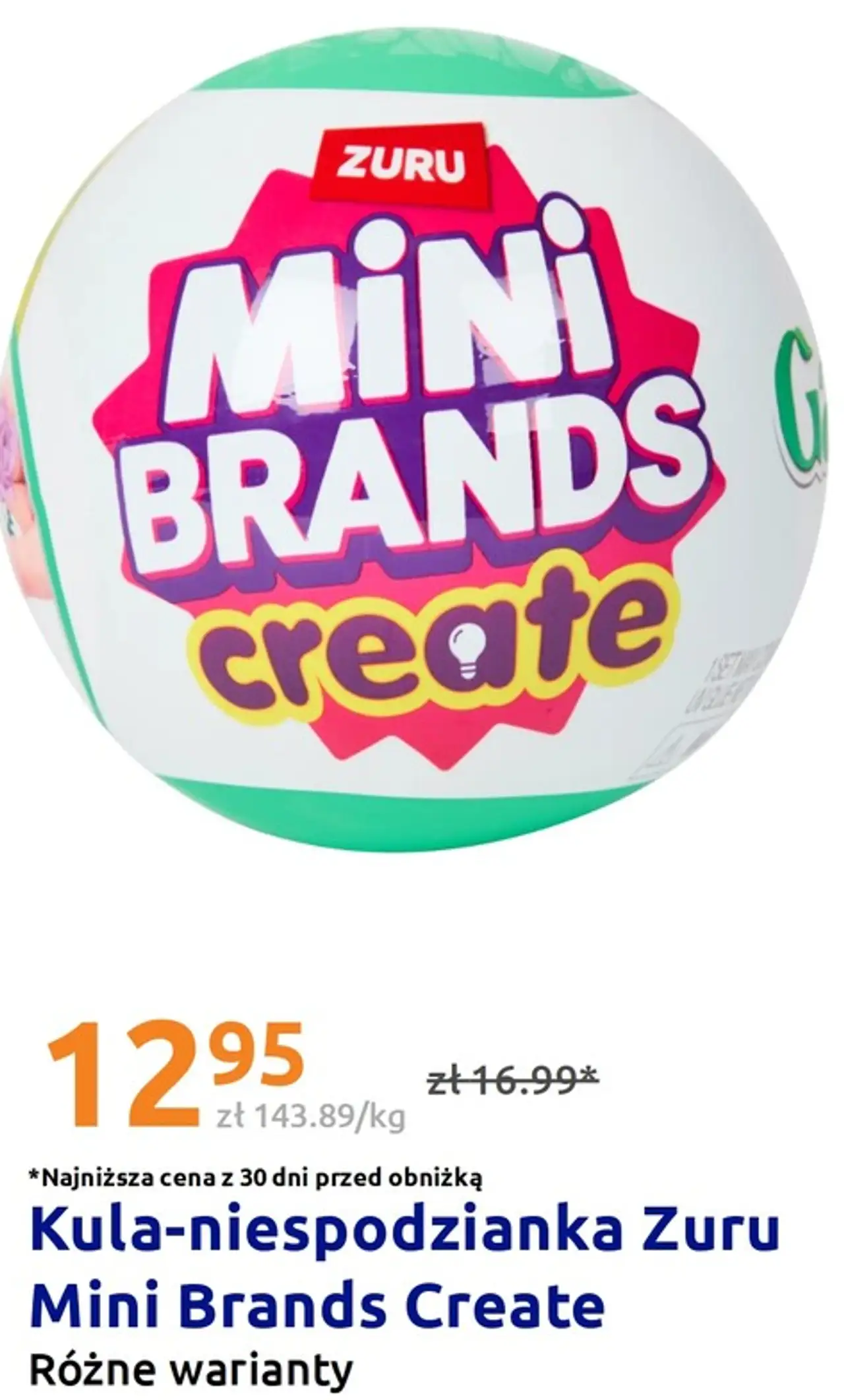 Kula-niespodzianka Zuru Mini Brands Create