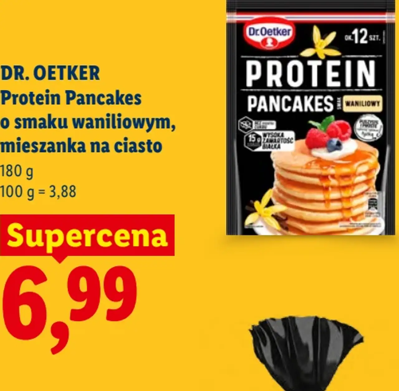 DR. OETKER Protein Pancakes o smaku waniliowym, mieszanka na ciasto