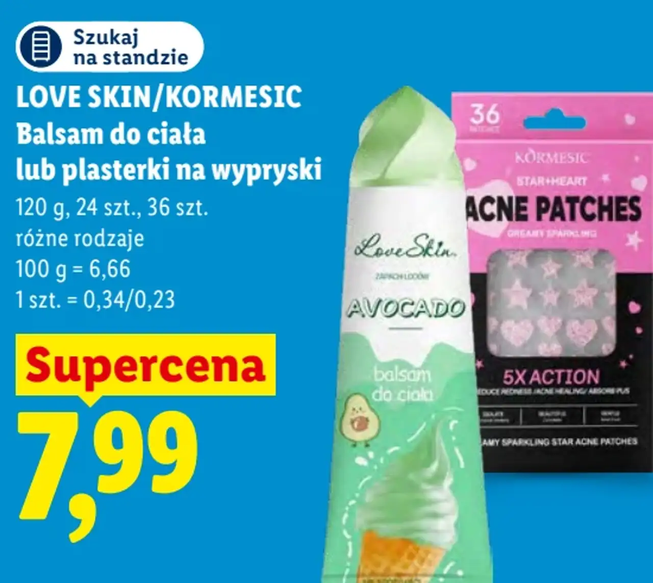 LOVE SKIN/KORMESIC Balsam do ciała lub plasterki na wypryski