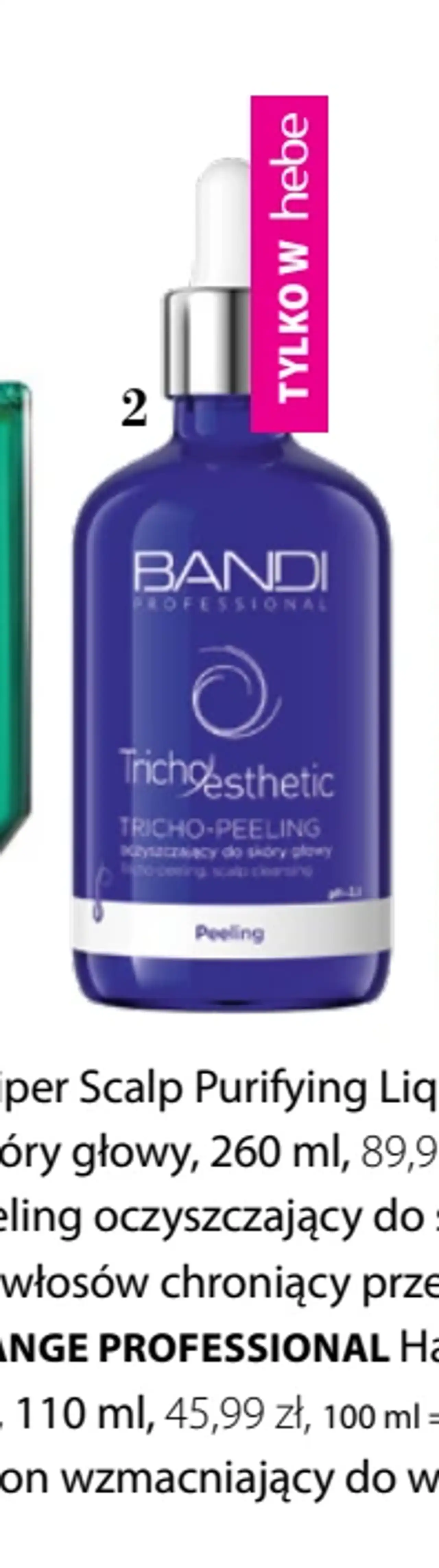 Bandi Professional Tricho Esthetic peeling oczyszczający do skóry głowy