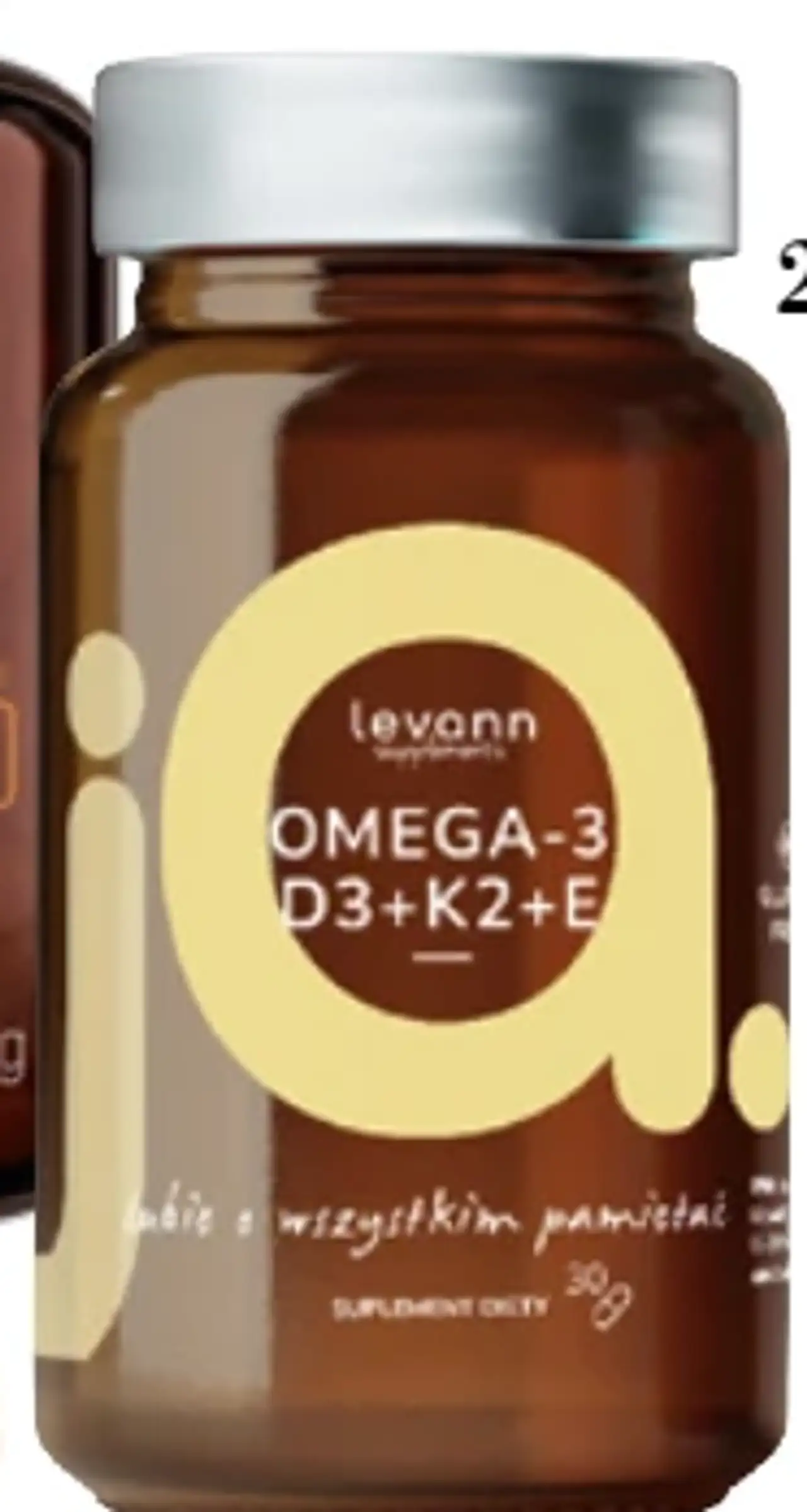 LEVANN SUPPLEMENTS Omega-3+D3+K2+E, suplement diety, 30 kaps.