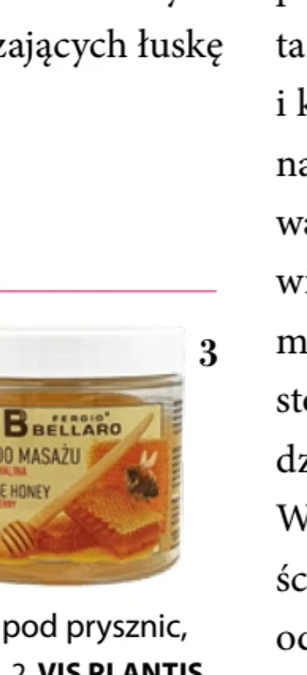 FERGIO BELLARO Soczysta Malina, miód do masażu ciała