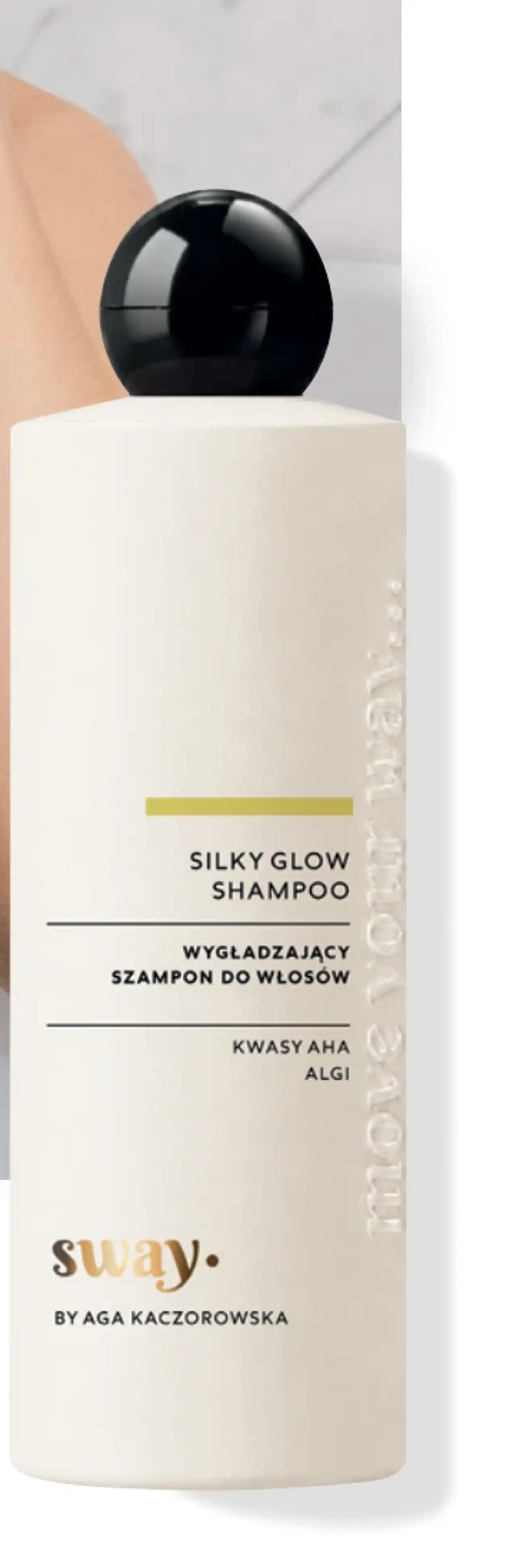 sway. BY AGA KACZOROWSKA Silky Glow Shampoo Wygładzający szampon do włosów