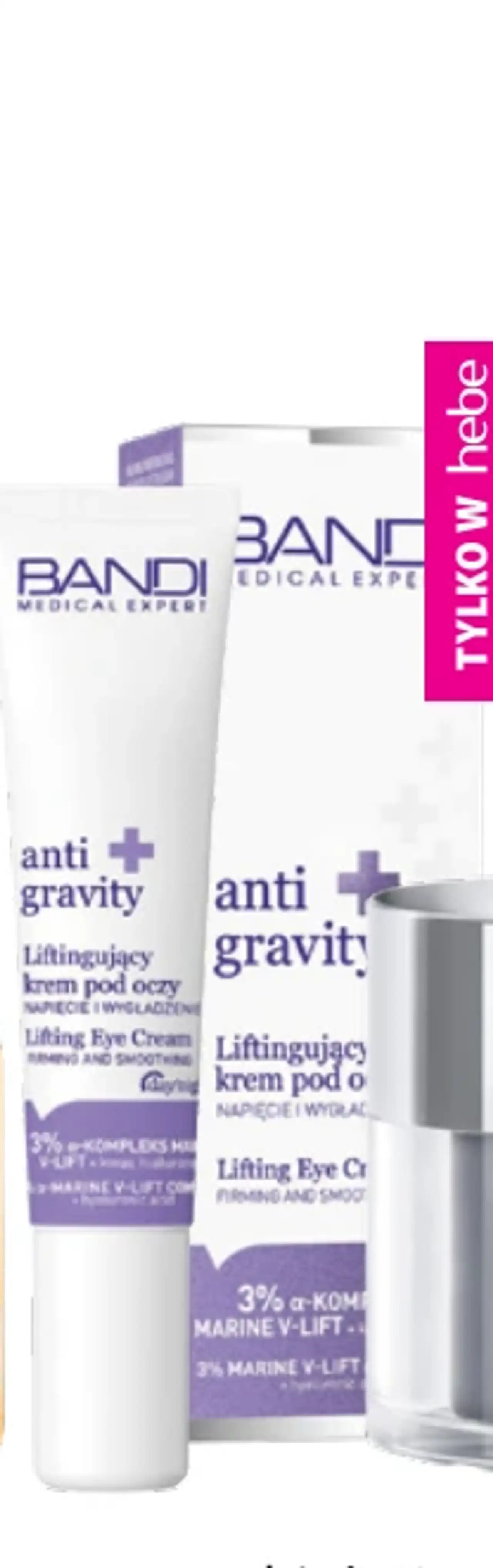 Bandi Medical Expert Anti Gravity, liftingujący krem pod oczy napięcie i wygładzenie