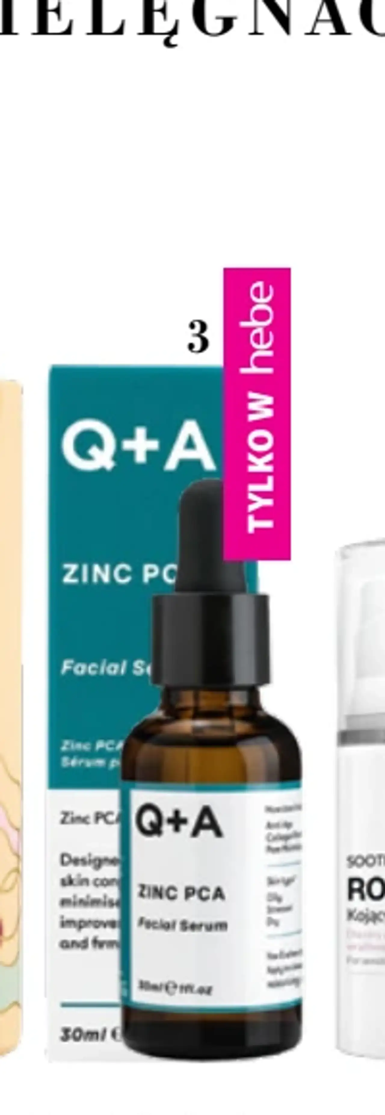 Q+A Zinc PCA, serum do twarzy zmniejszające widoczność porów z cynkiem PCA