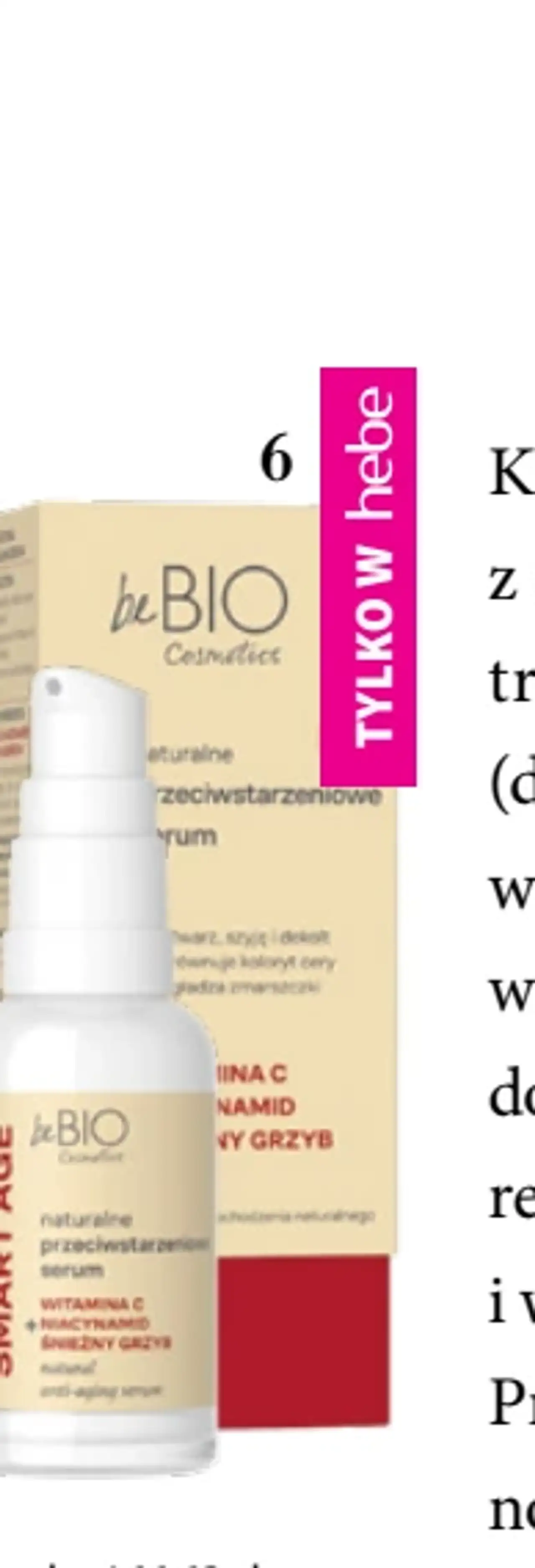 BEBIO Smart Age, serum na twarz, szyję i dekolt