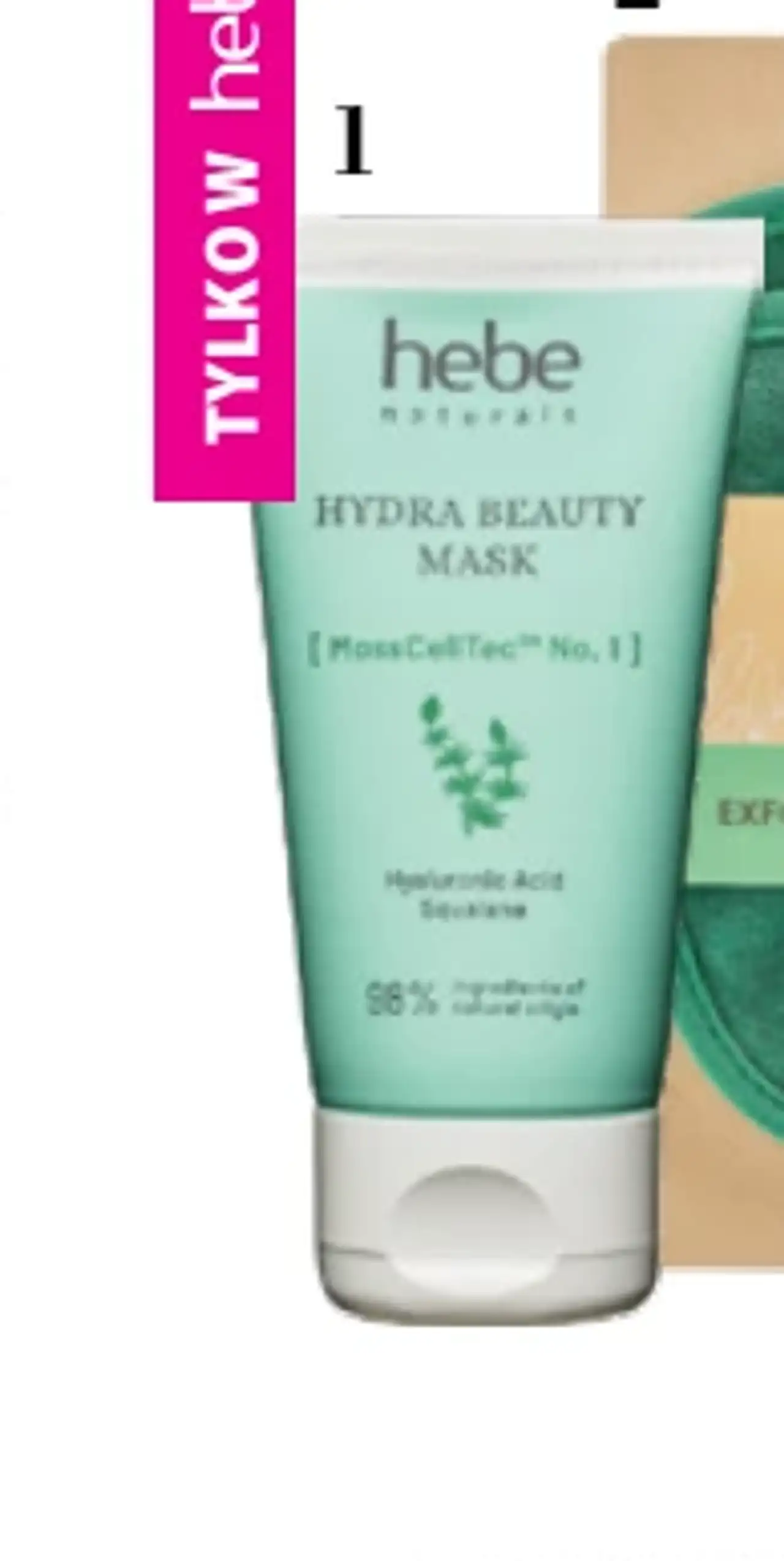 HEBE NATURALS Hydra Beauty Mask, kremowa maska nawilżająca do twarzy