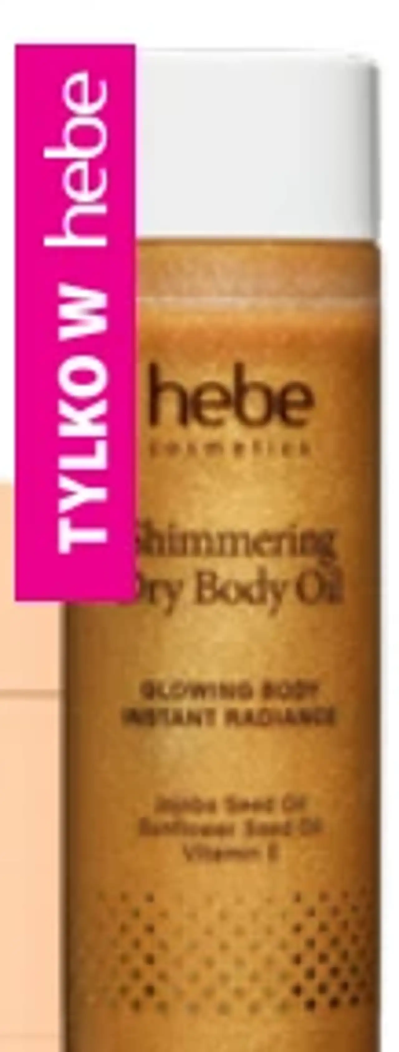 HEBE COSMETICS Shimmering Dry Body Oil, suchy olejek rozświetlający do ciała