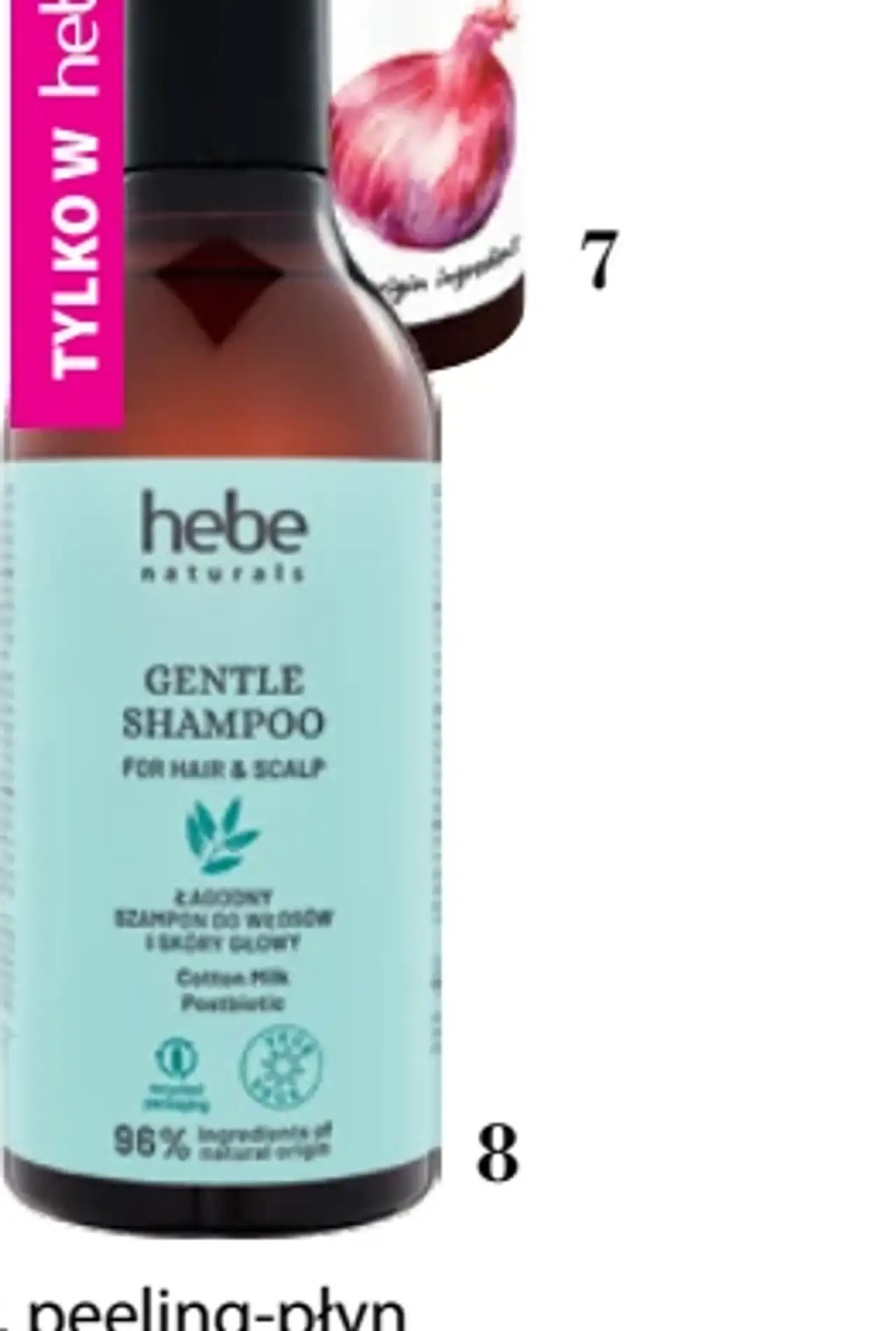 HEBE NATURALS Gentle Shampoo, łagodny szampon do włosów i skóry głowy