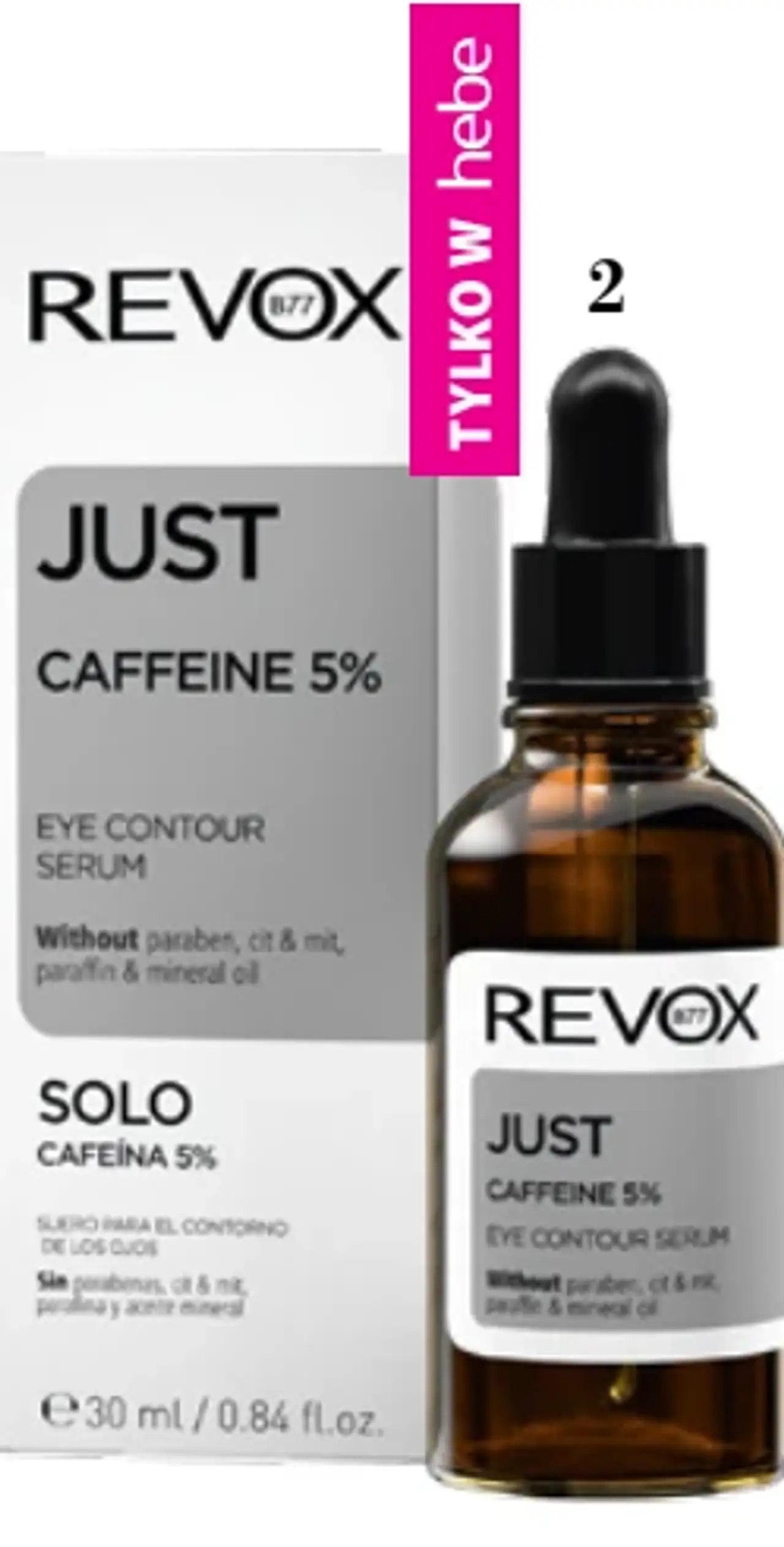 REVOX Just, kofeina 5% serum do okolic oczu