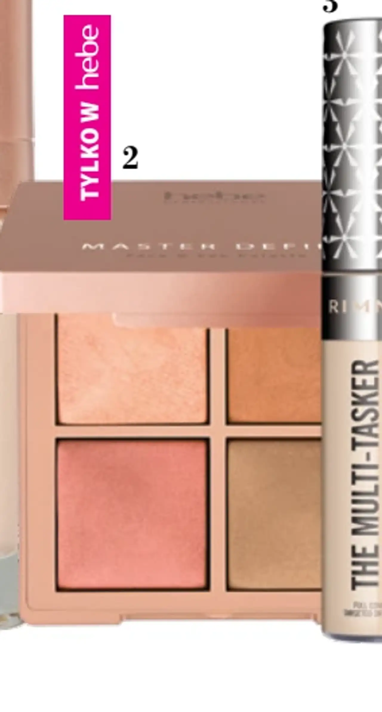 HEBE PROFESSIONAL Master Define Face & Eye Palette, paleta do makijażu twarzy i oczu, 4 x 4 g