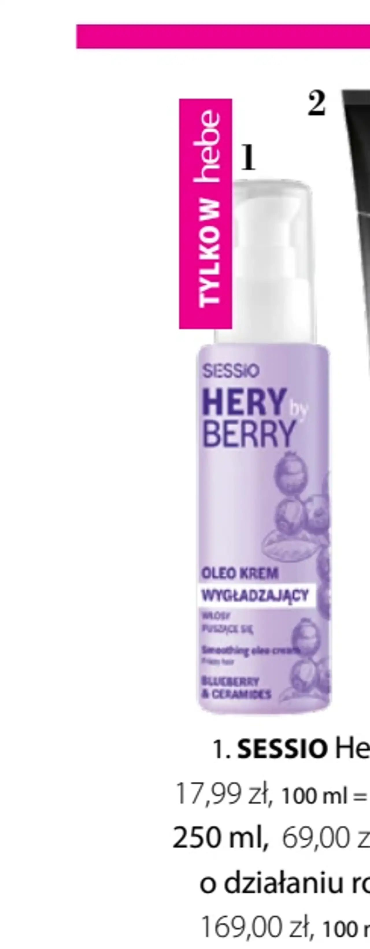SESSIO Hery by Berry, krem wygładzający do włosów
