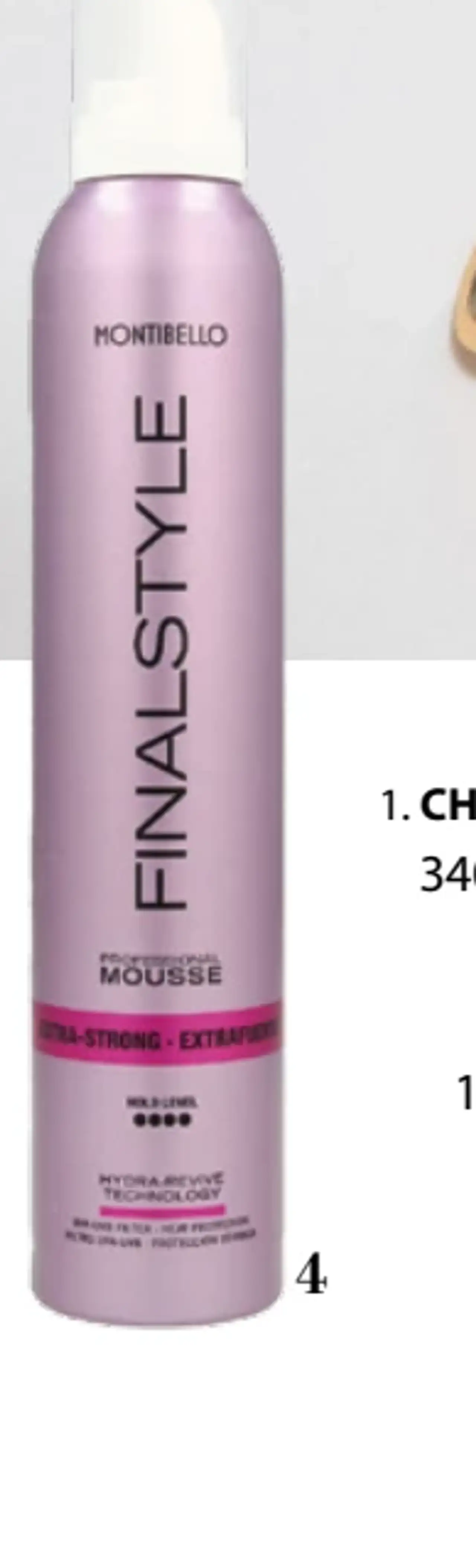 MONTIBELLO Finalstyle Strong, pianka do włosów extra-strong