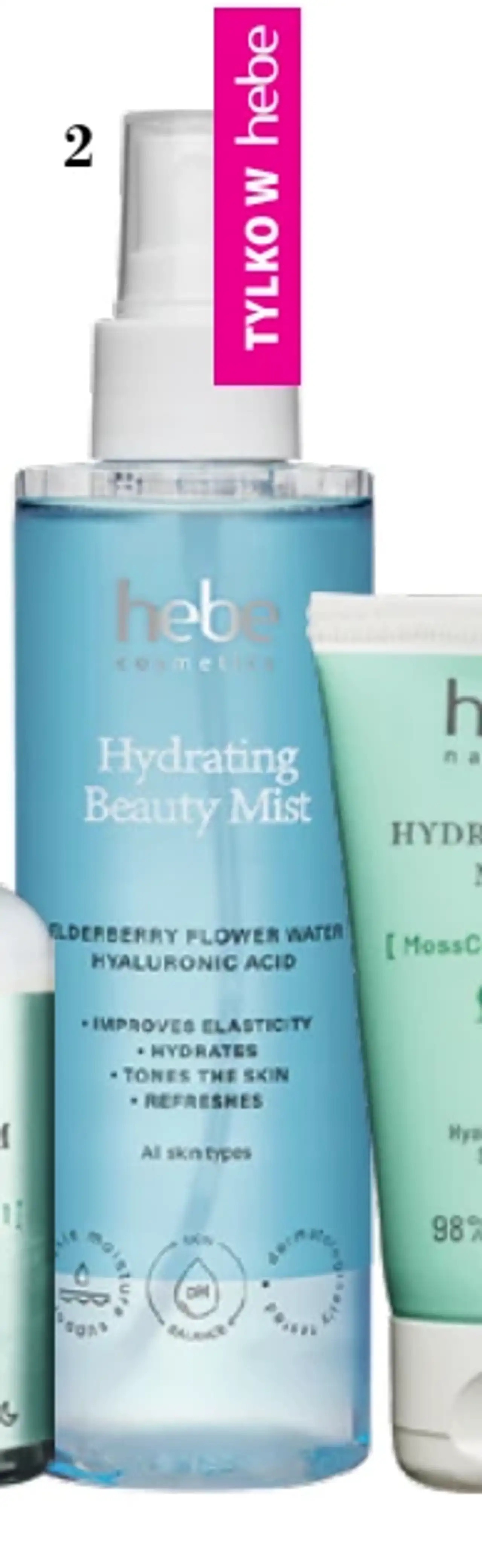 HEBE COSMETICS Hydrating Beauty Mist, nawilżająca mgiełka do twarzy