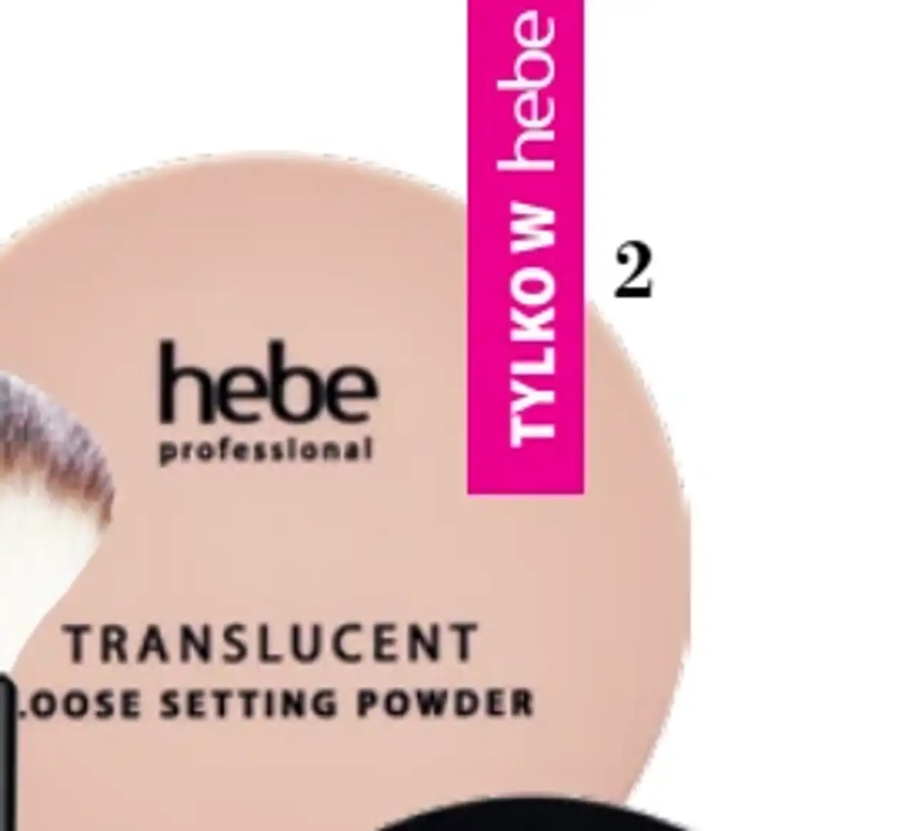 HEBE PROFESSIONAL Translucent Loose Setting Powder, puder utrwalający