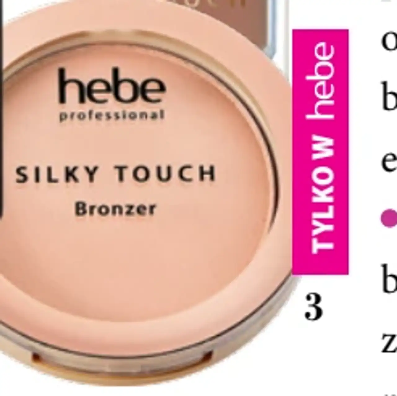 HEBE PROFESSIONAL Silky Touch Bronzer, bronzer do konturowania i modelowania twarzy Cappuccino
