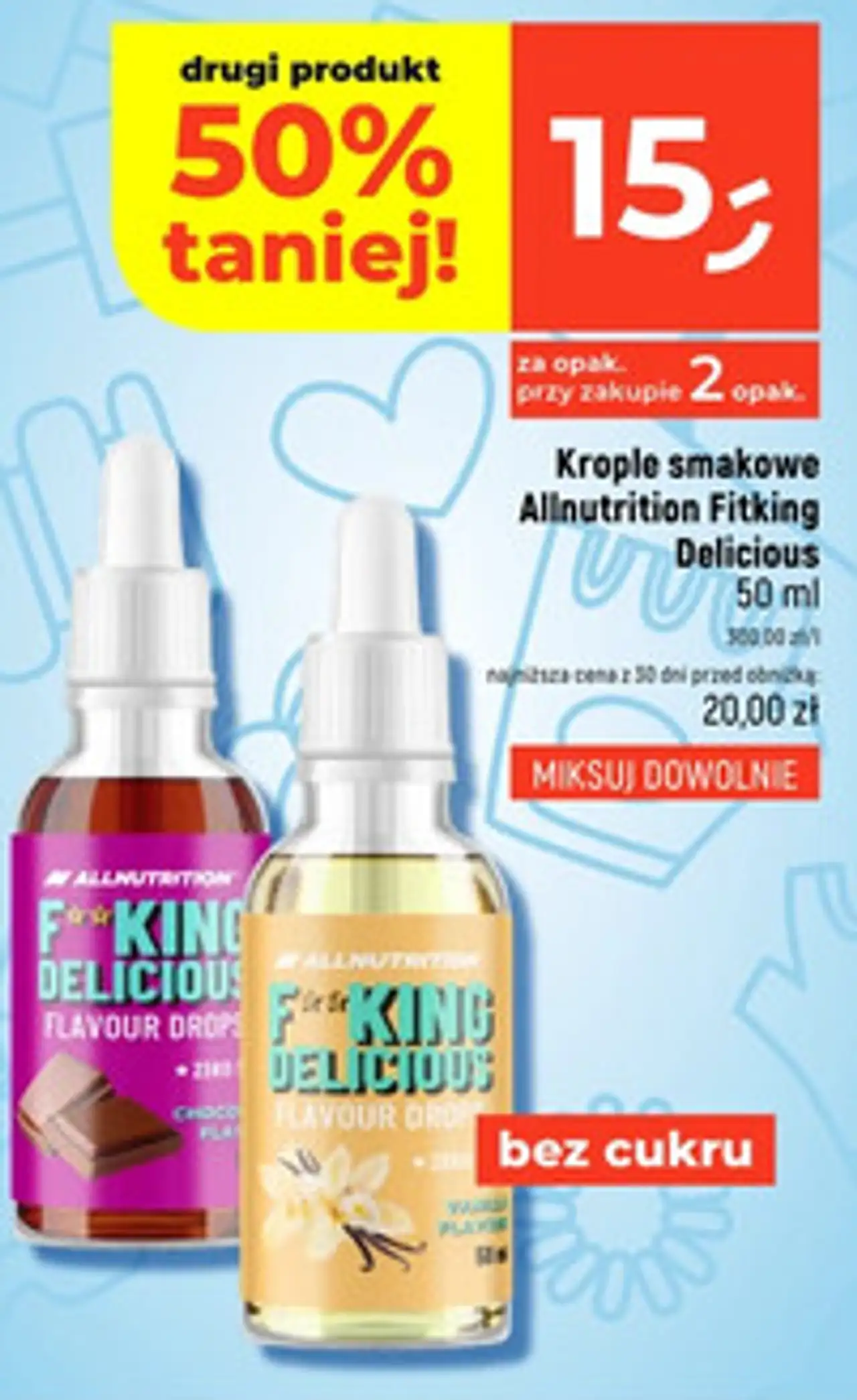 Krople smakowe Allnutrition Fitking Delicious