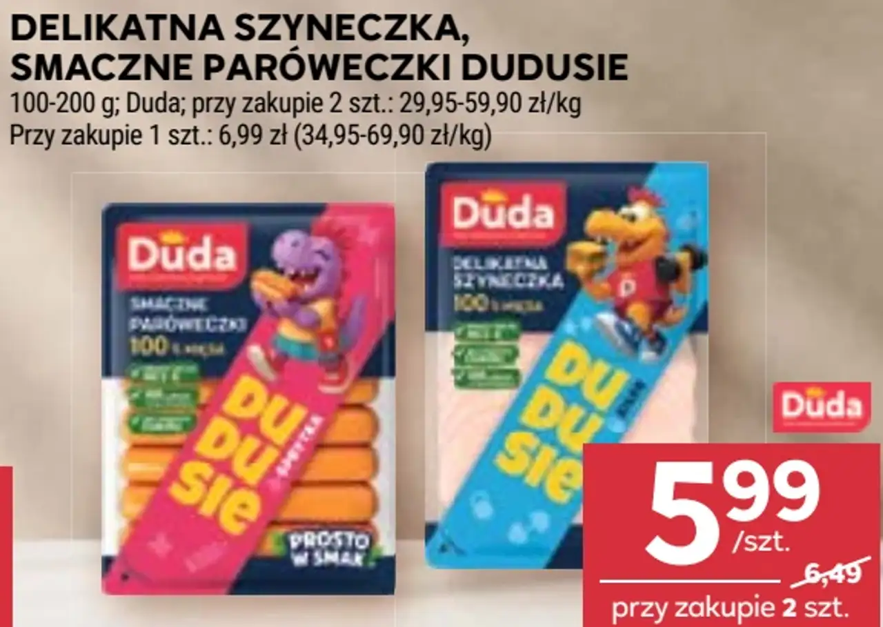 Delikatna Szyneczka, Smaczne Paróweczki Dudusie