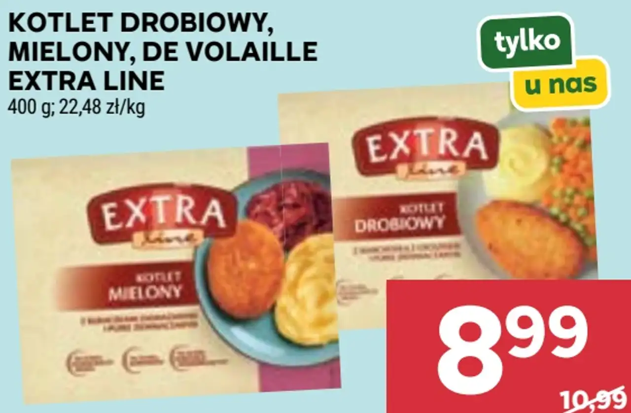 Kotlet drobiowy, mielony, de volaille Extra Line