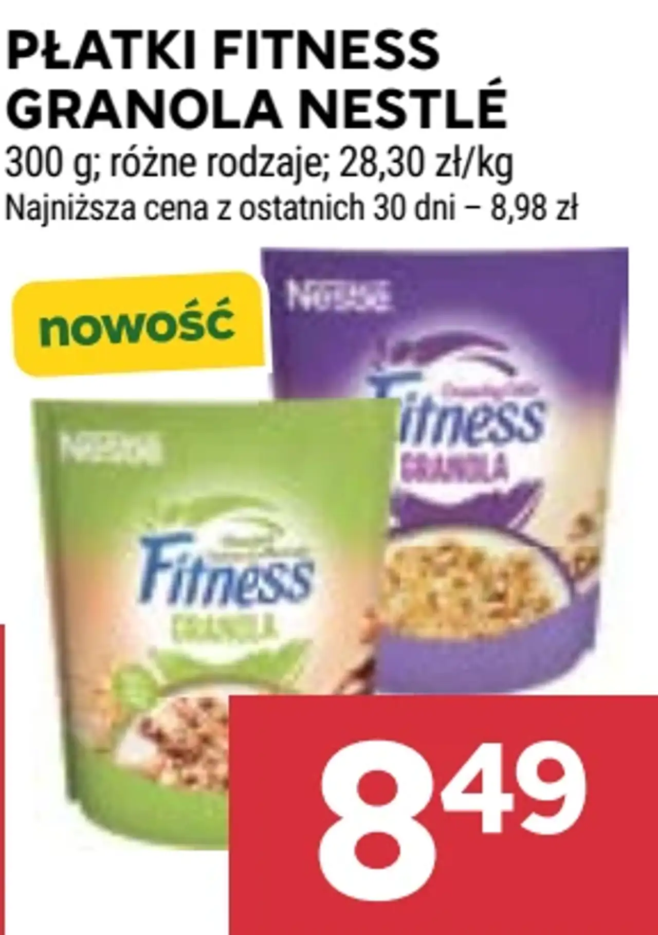 Płatki Fitness Granola Nestlé