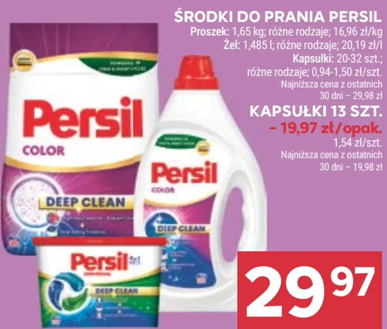 Środki do prania Persil: proszek, kapsułki, płyn