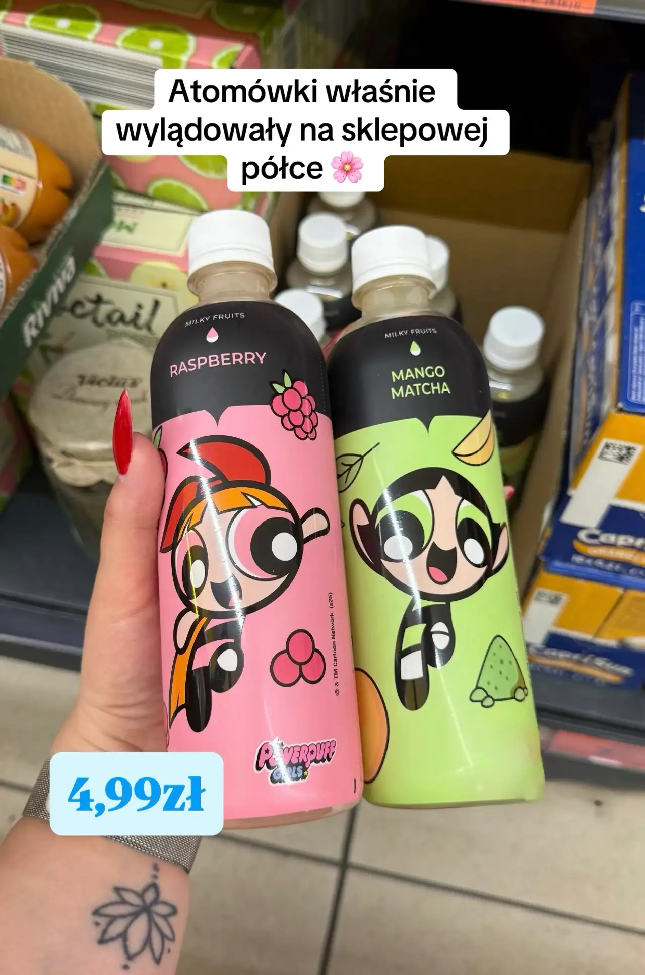 Napój Milky Fruits The Powerpuff Girls Raspberry / Mango Matcha
