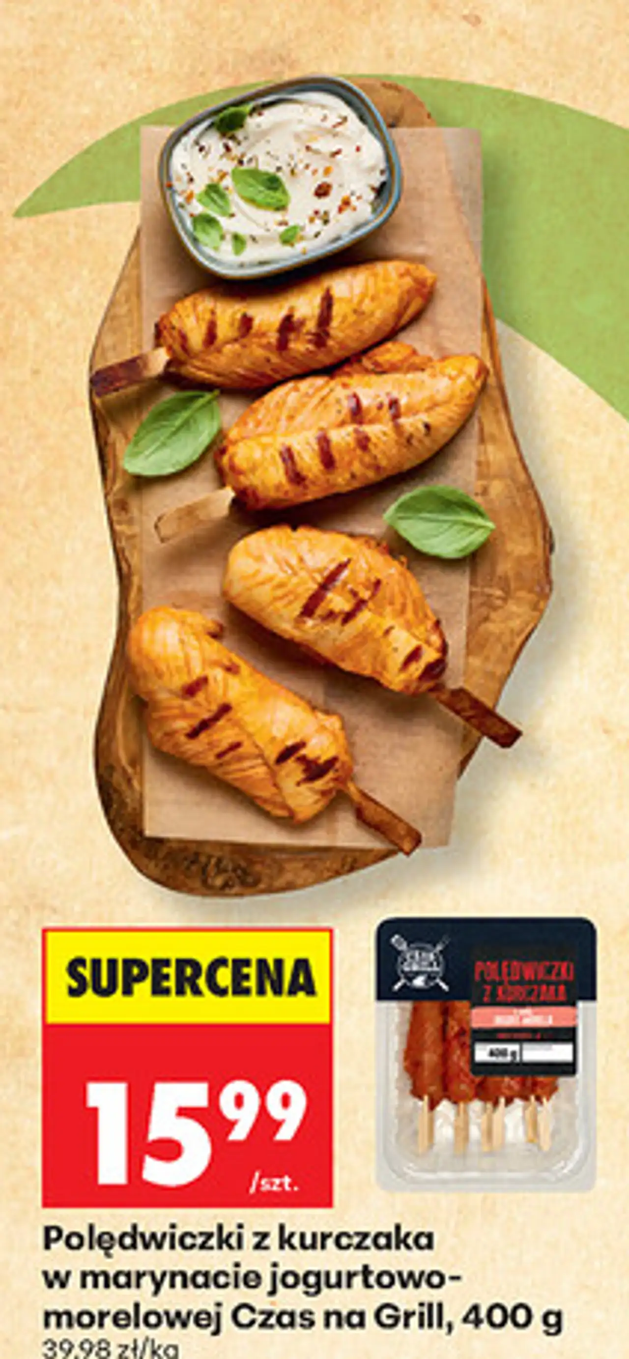 Połędwiczki z kurczaka w marynacie jogurtowo-morelowej Czas na Grill