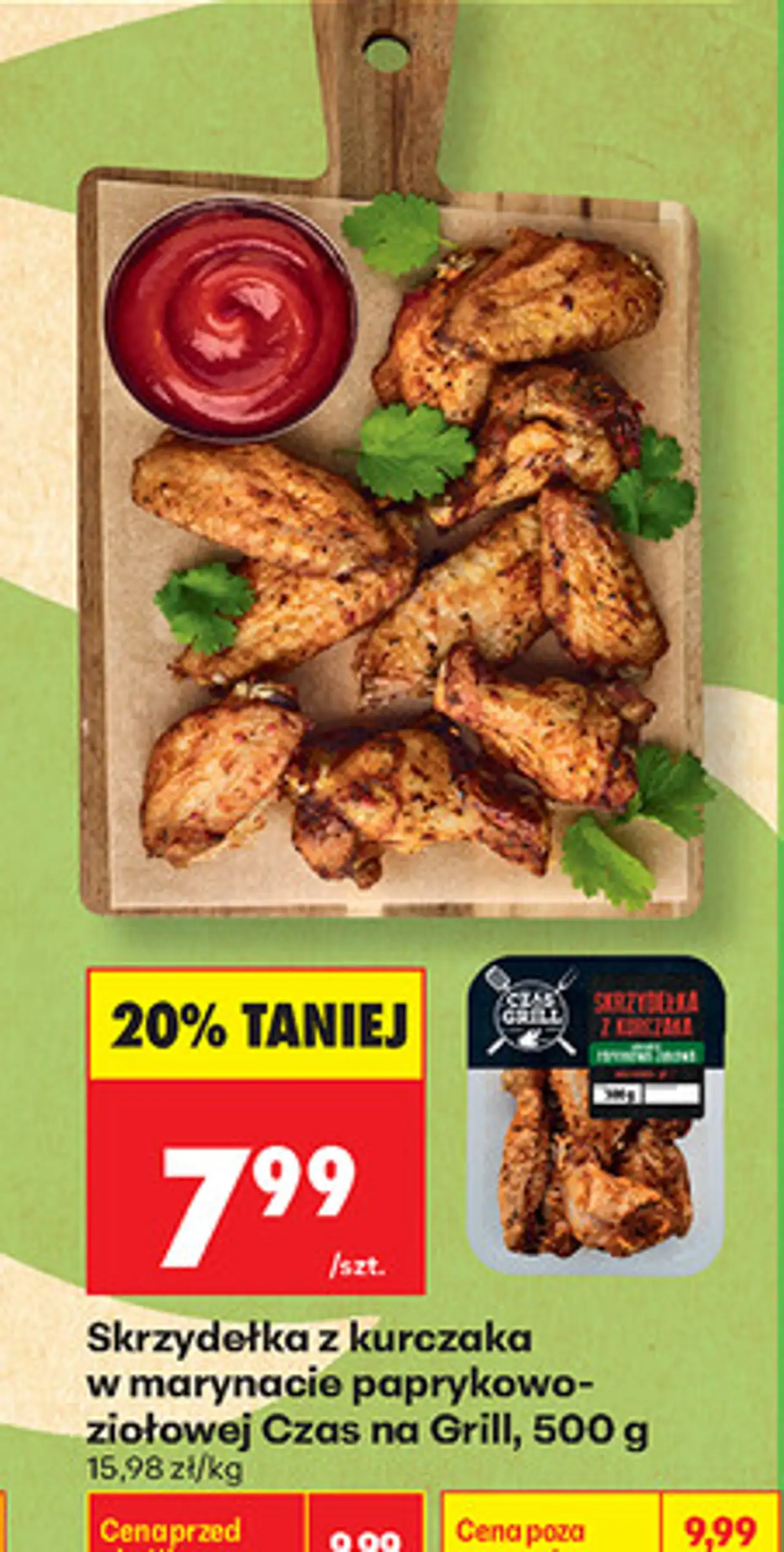 Skrzydełka z kurczaka w marynacie paprykowo-ziołowej Czas na Grill
