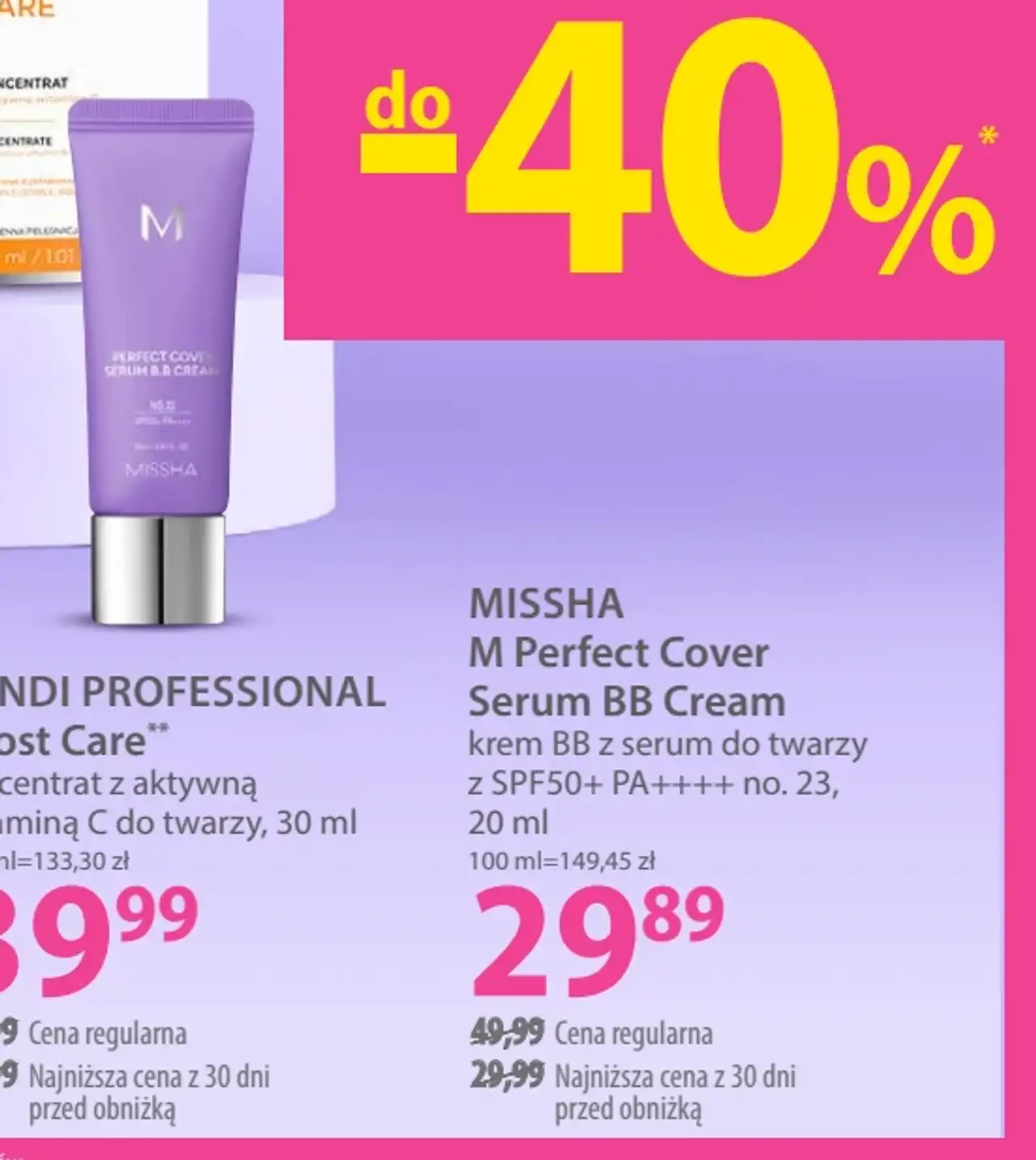 MISSHA M Perfect Cover Serum BB Cream krem BB z serum do twarzy
