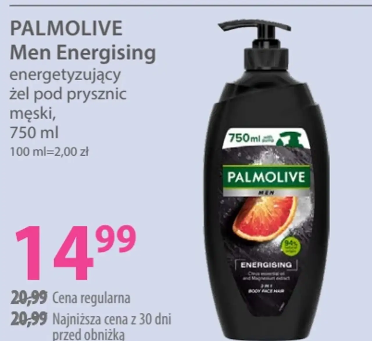 PALMOLIVE Men Energising energetyzujący żel pod prysznic męski