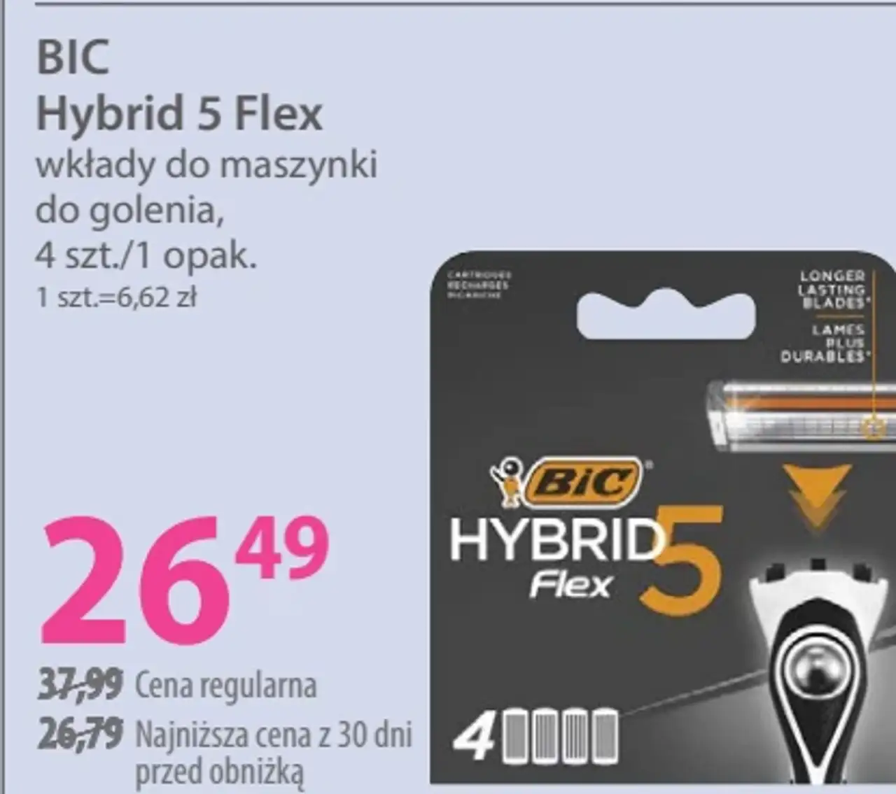 BIC Hybrid 5 Flex wkłady do maszynki do golenia