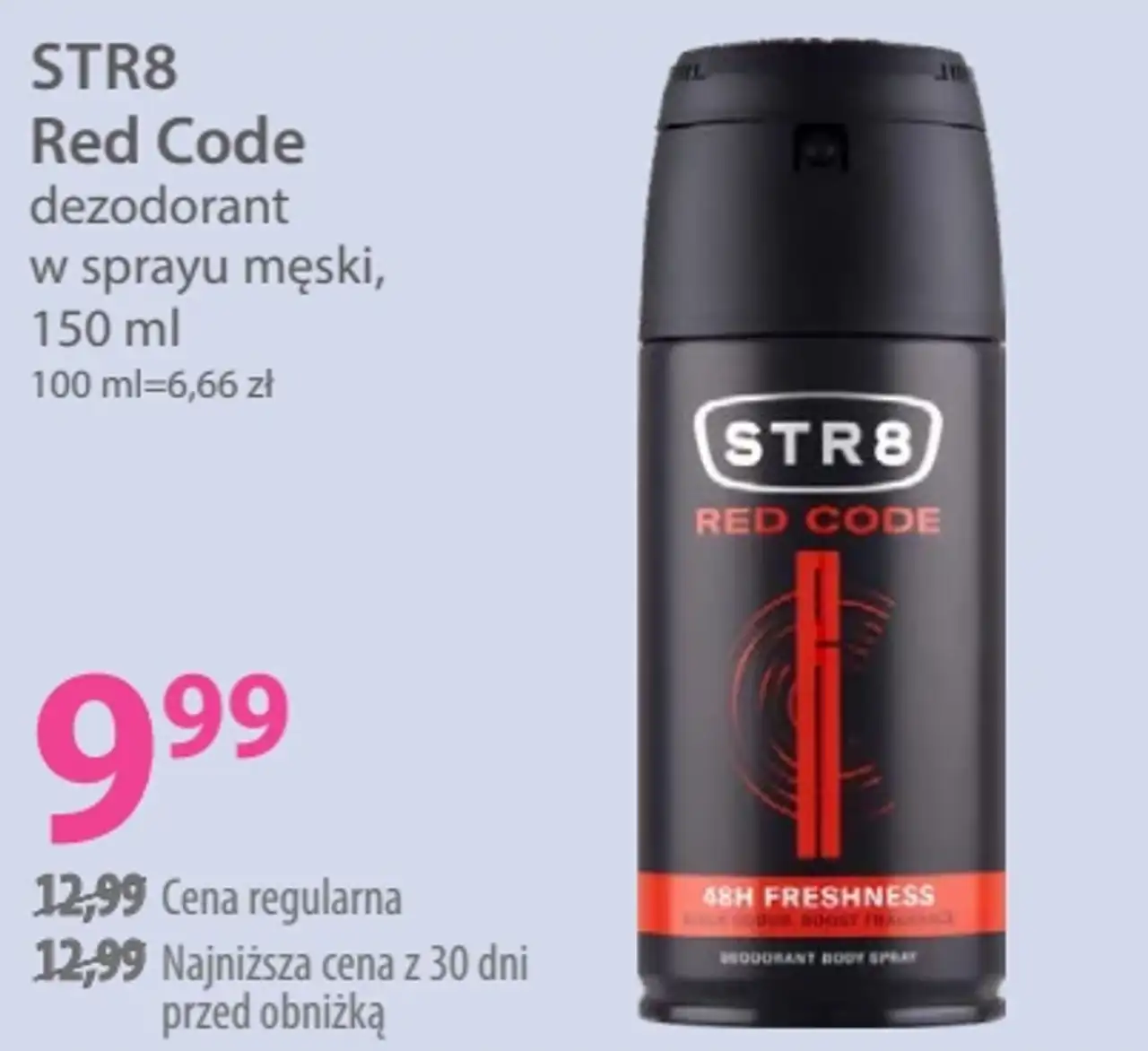STR8 Red Code dezodorant w sprayu męski