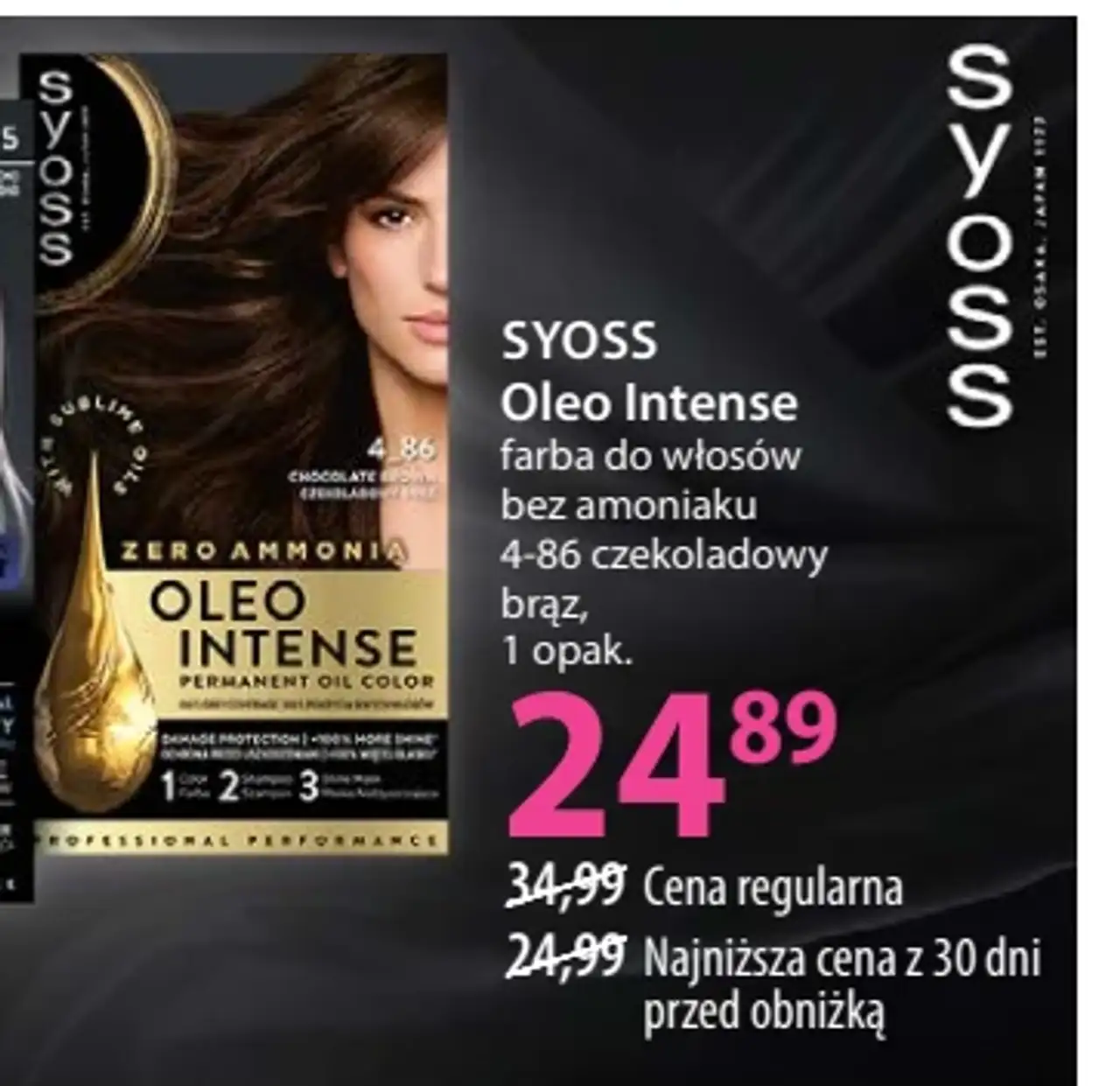 SYOSS Oleo Intense farba do włosów bez amoniaku