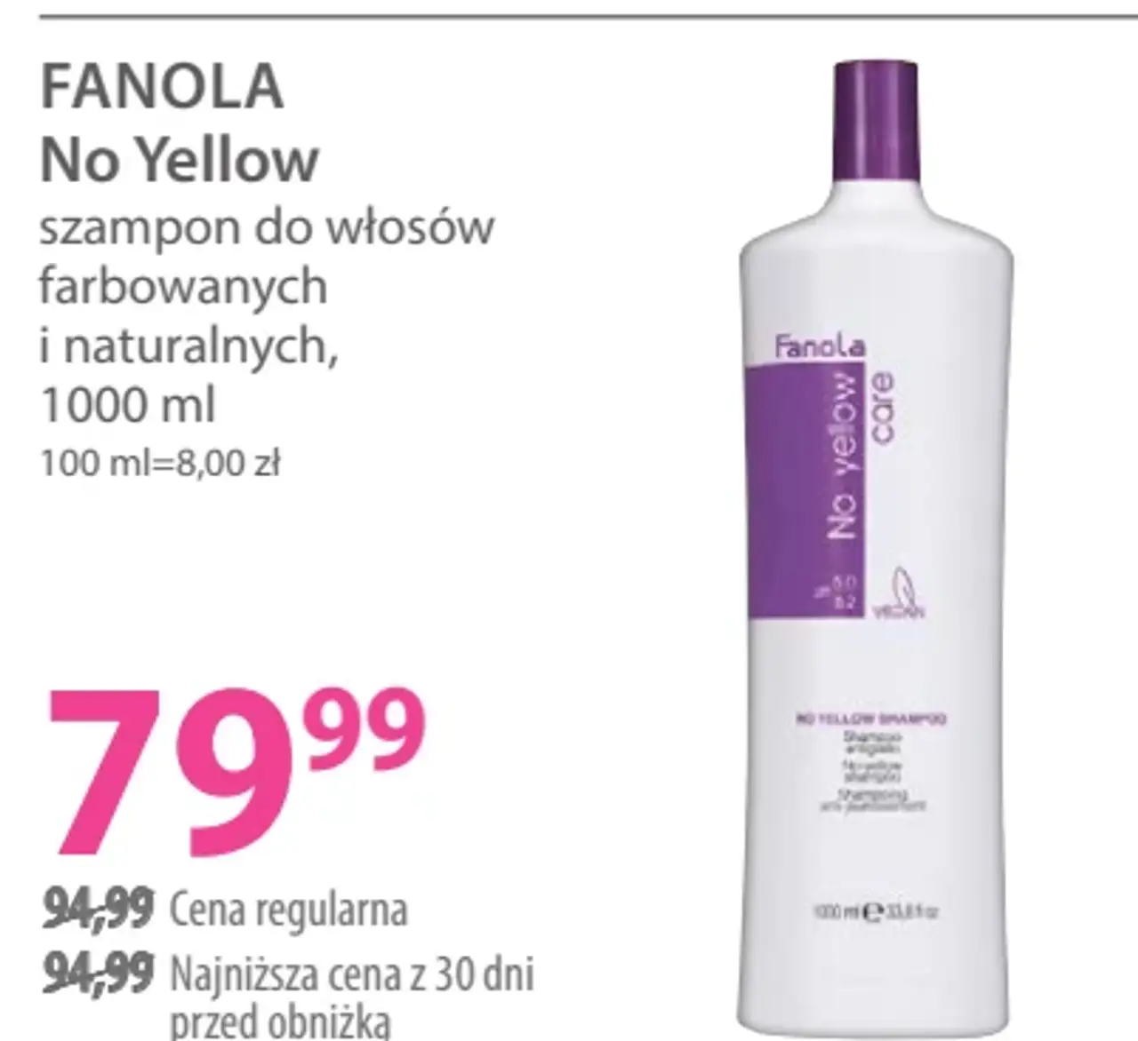 FANOLA No Yellow szampon do włosów
