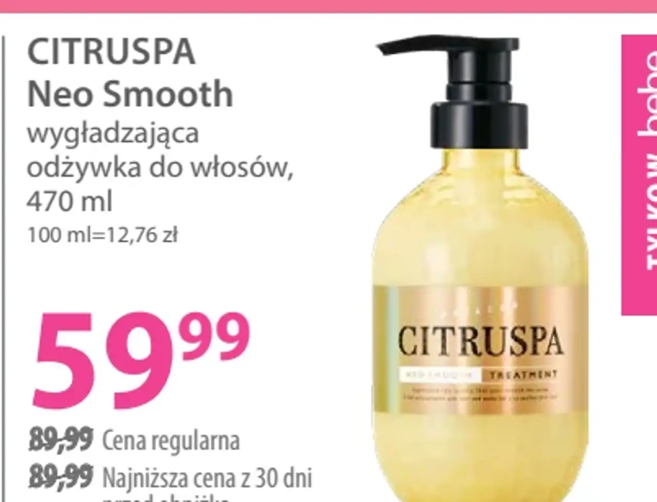 CITRUSPA Neo Smooth wygładzająca odżywka do włosów